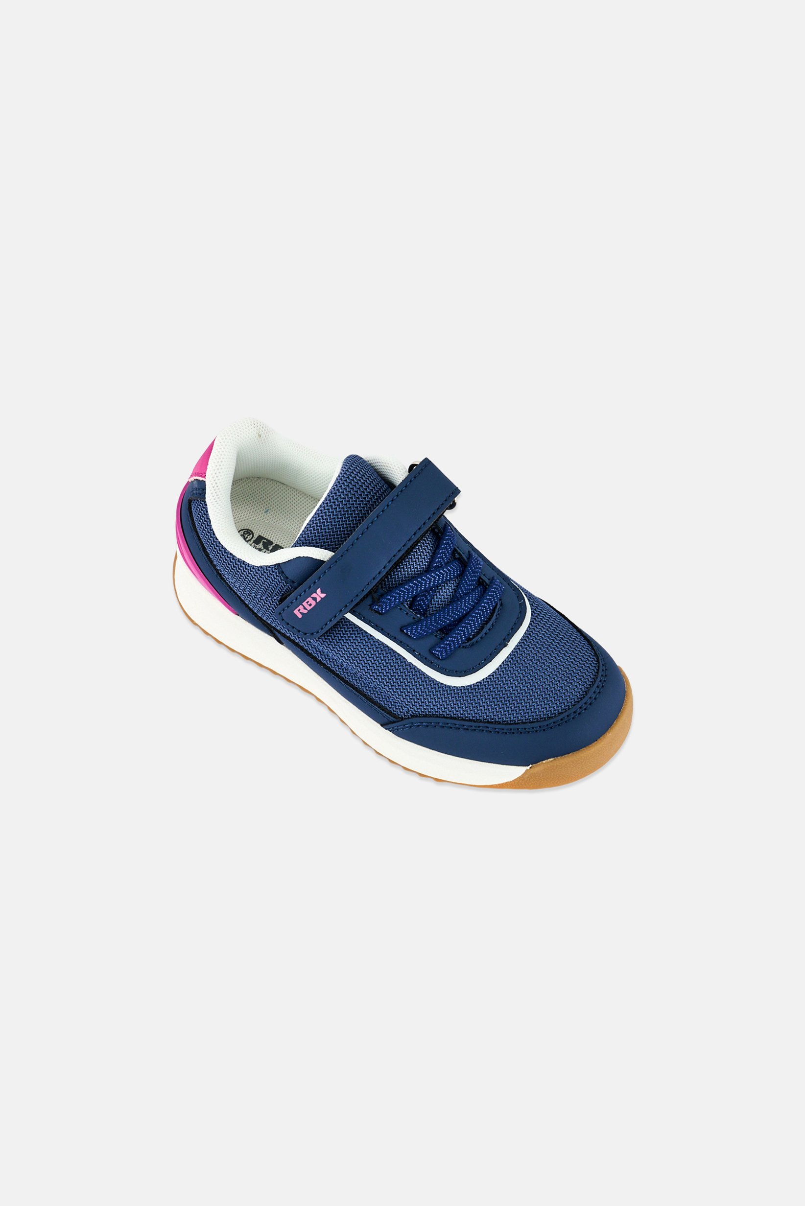 Kids Girl Velcro Closure Outdoor Shoes, Navy
