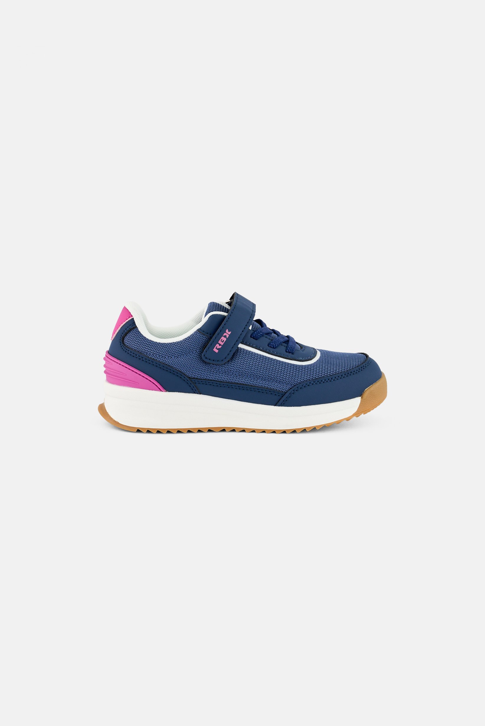 Kids Girl Velcro Closure Outdoor Shoes, Navy