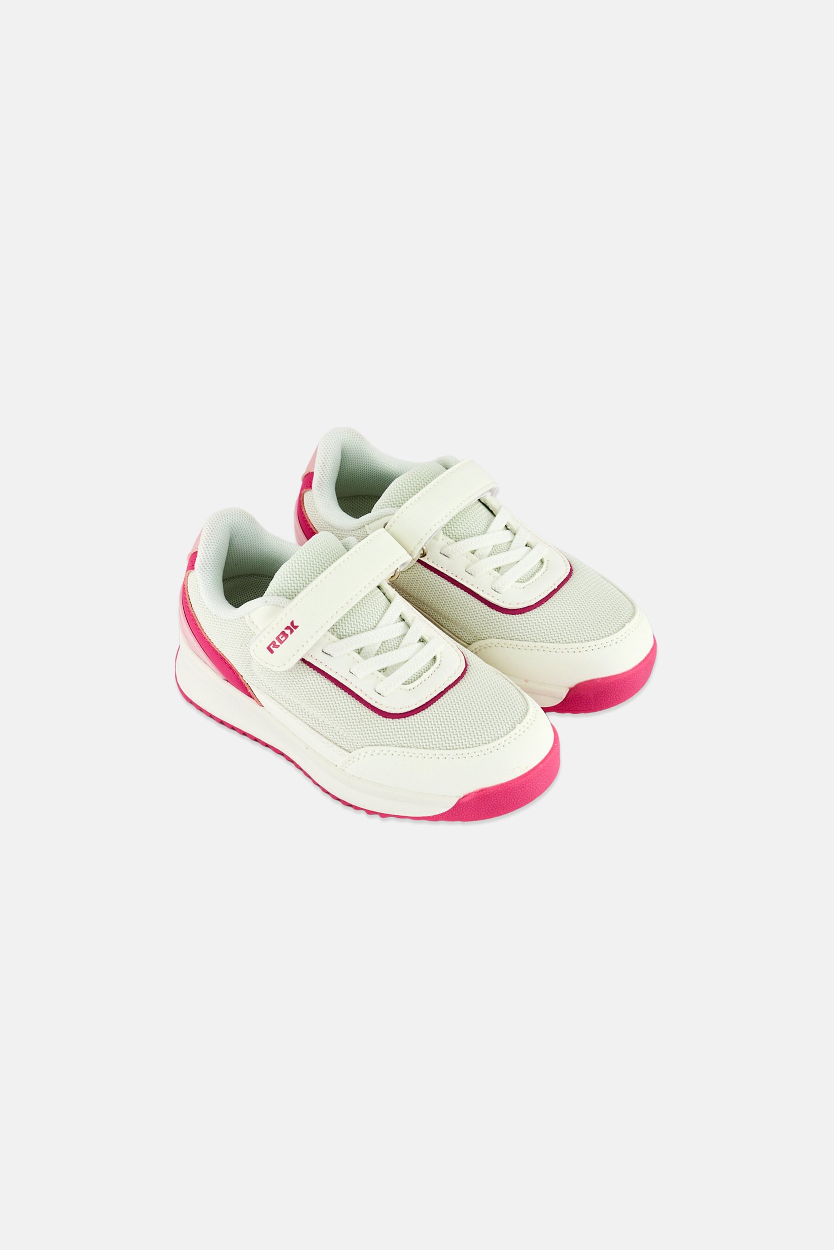 Kids Girl Velcro Closure Outdoor Shoes, White
