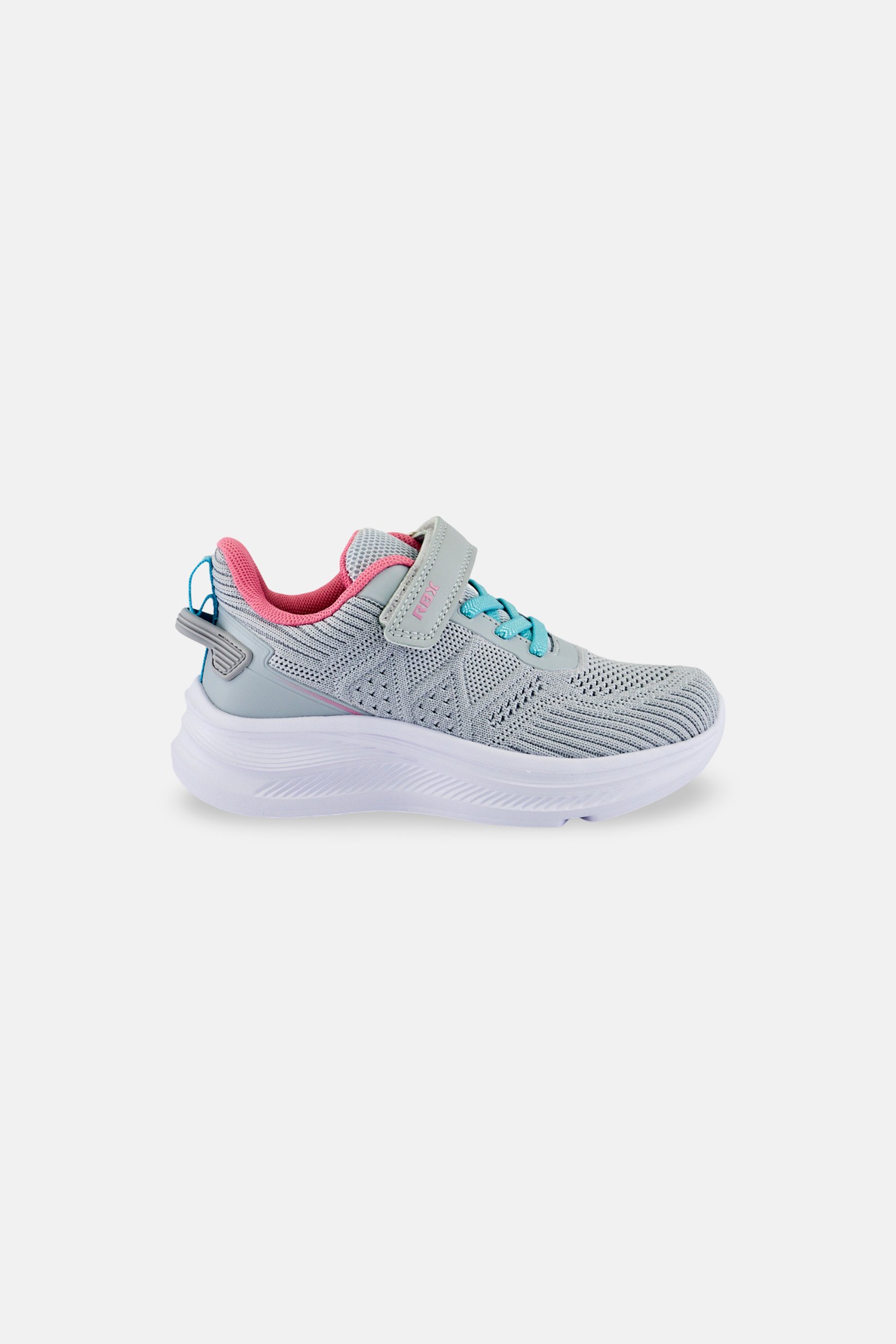 Kids Girl Velcro Closure Outdoor Shoes, Grey