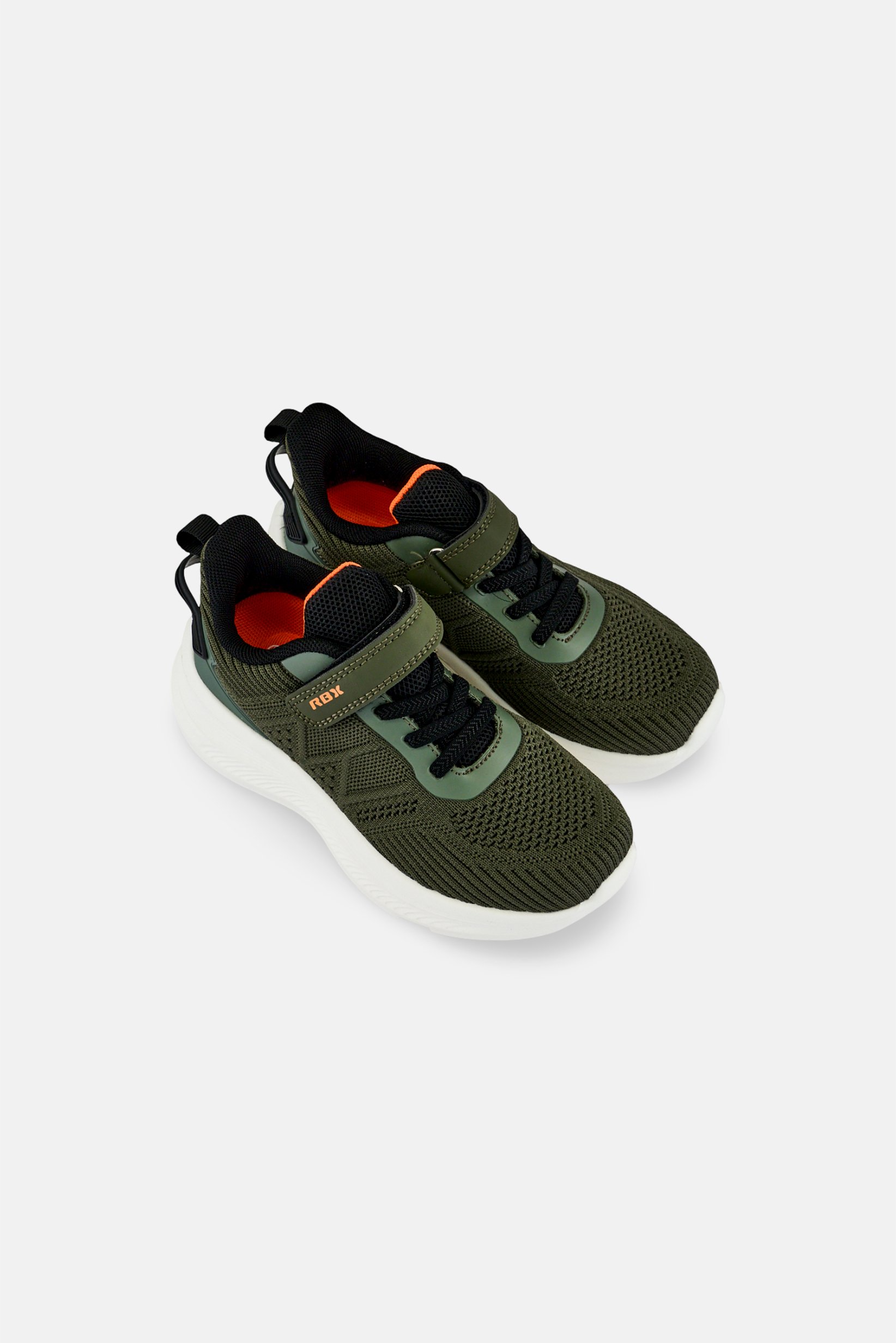 Kids Boy Velcro Closure Outdoor Shoes, Olive