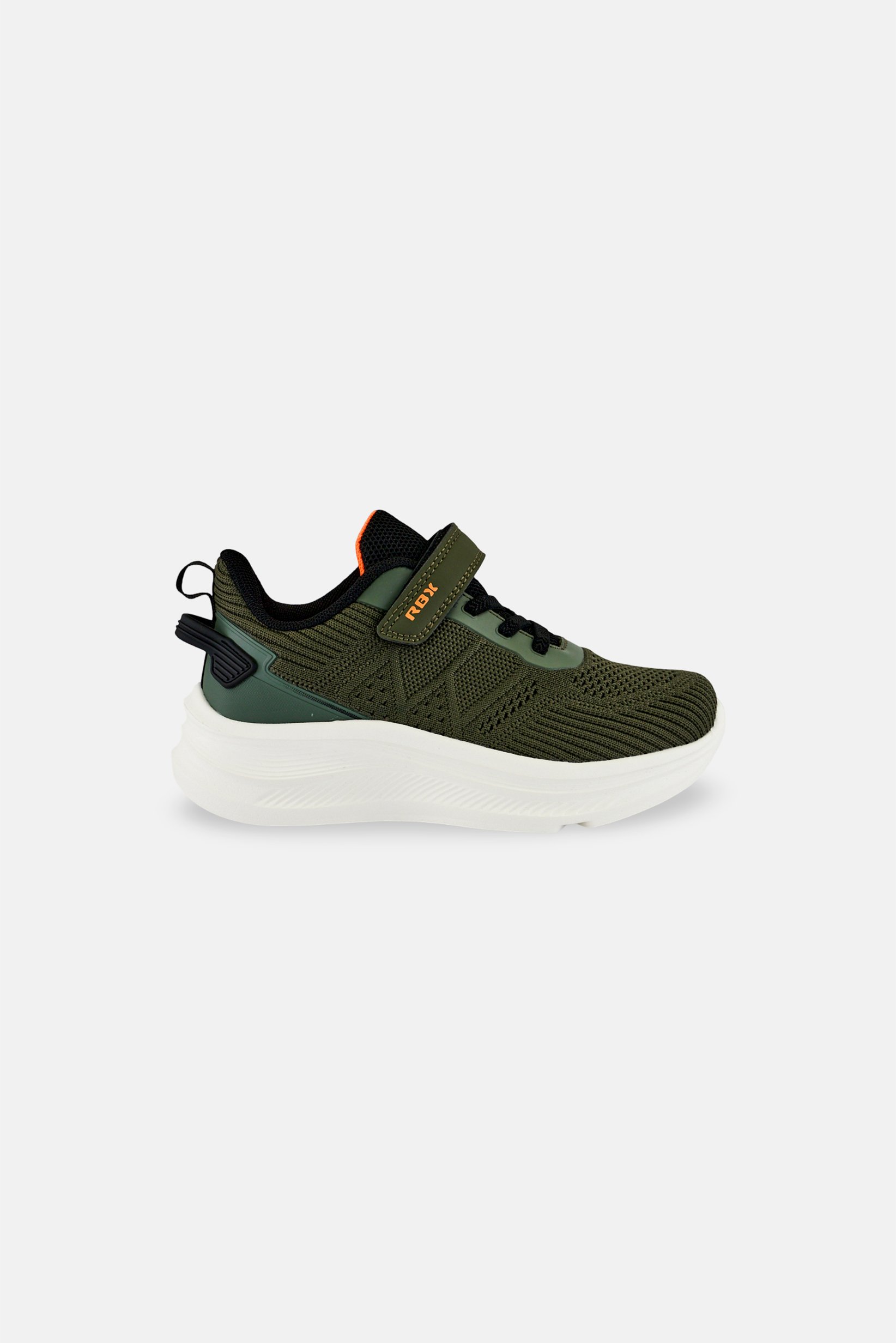 Kids Boy Velcro Closure Outdoor Shoes, Olive