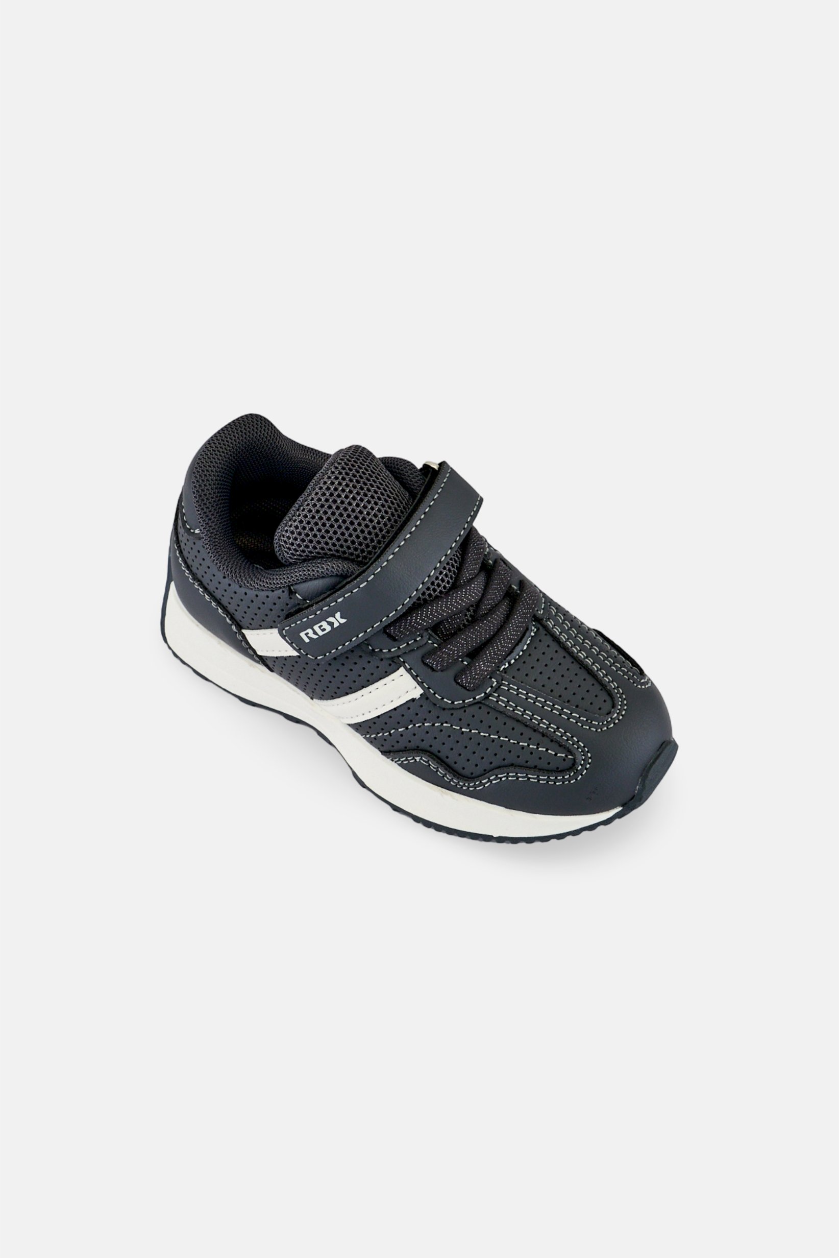 Kids Boy Velcro Closure Outdoor Shoes, Grey