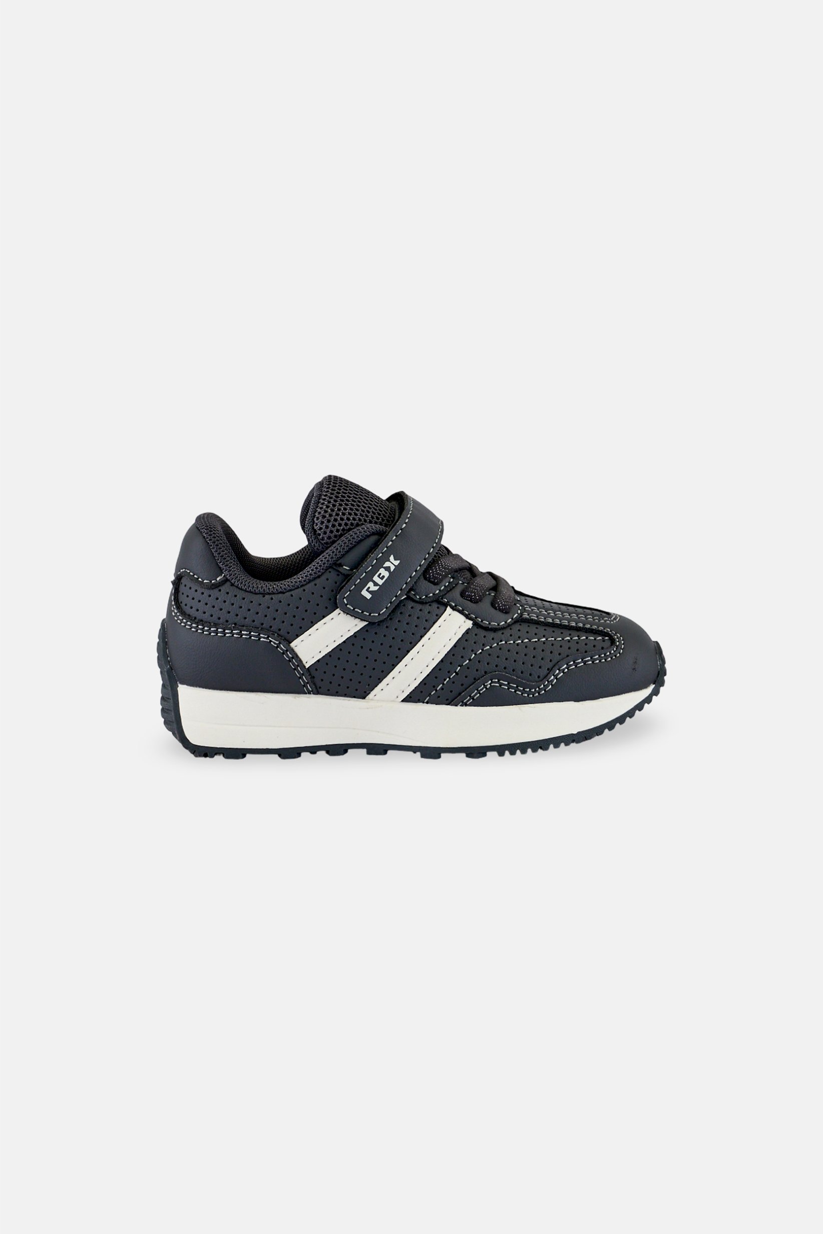 Kids Boy Velcro Closure Outdoor Shoes, Grey