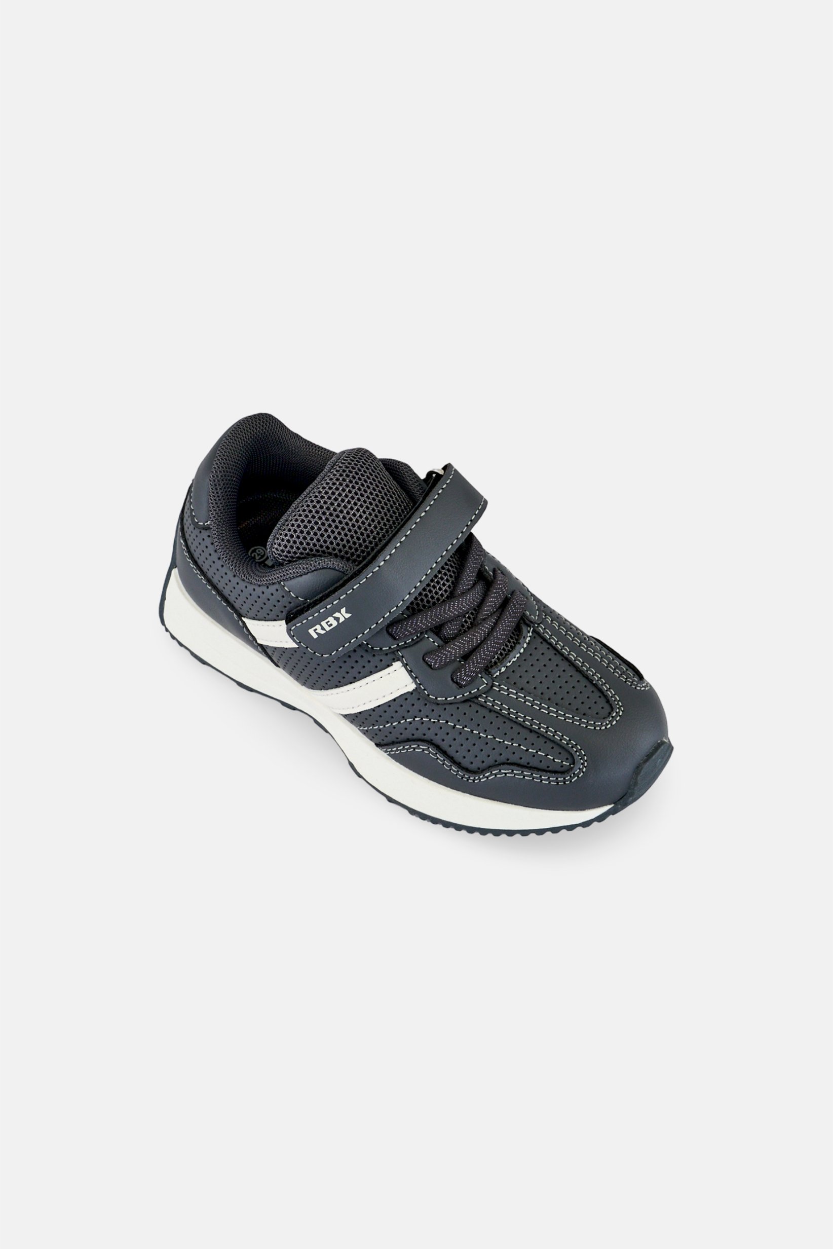 Kids Boy Velcro Closure Outdoor Shoes, Grey
