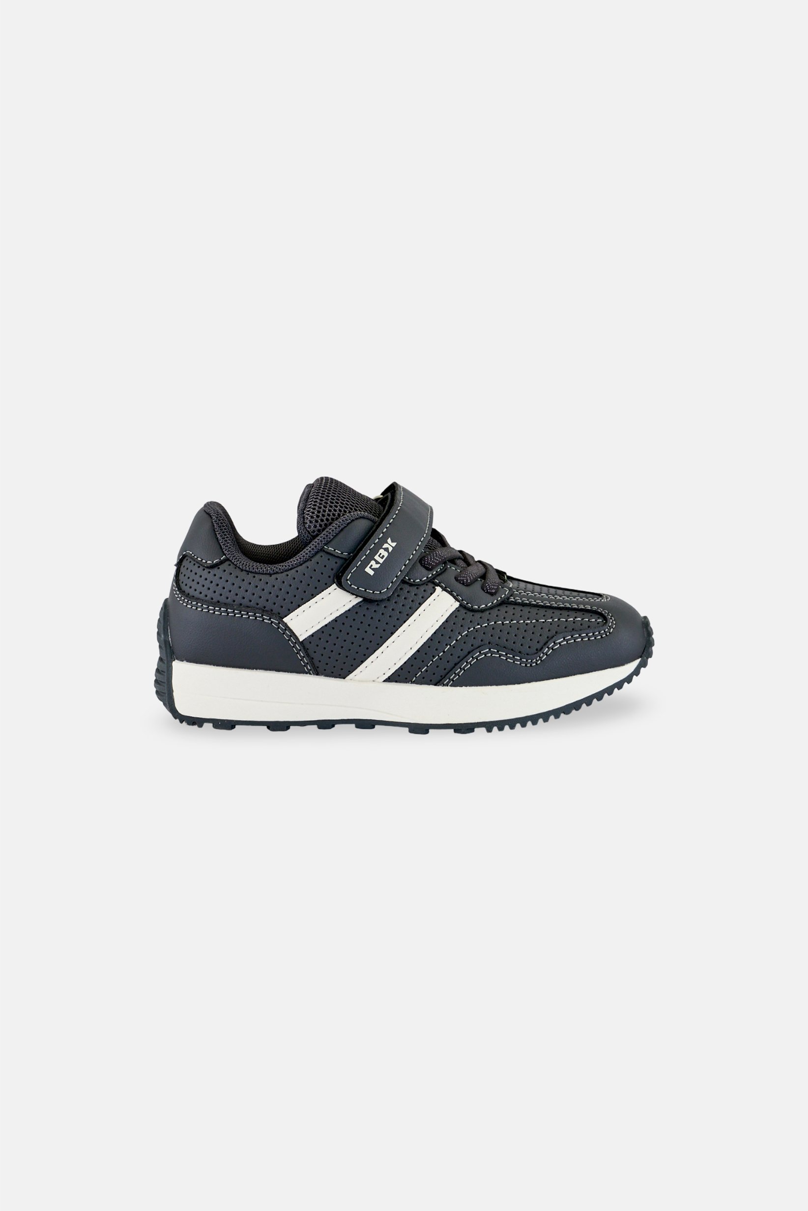 Kids Boy Velcro Closure Outdoor Shoes, Grey