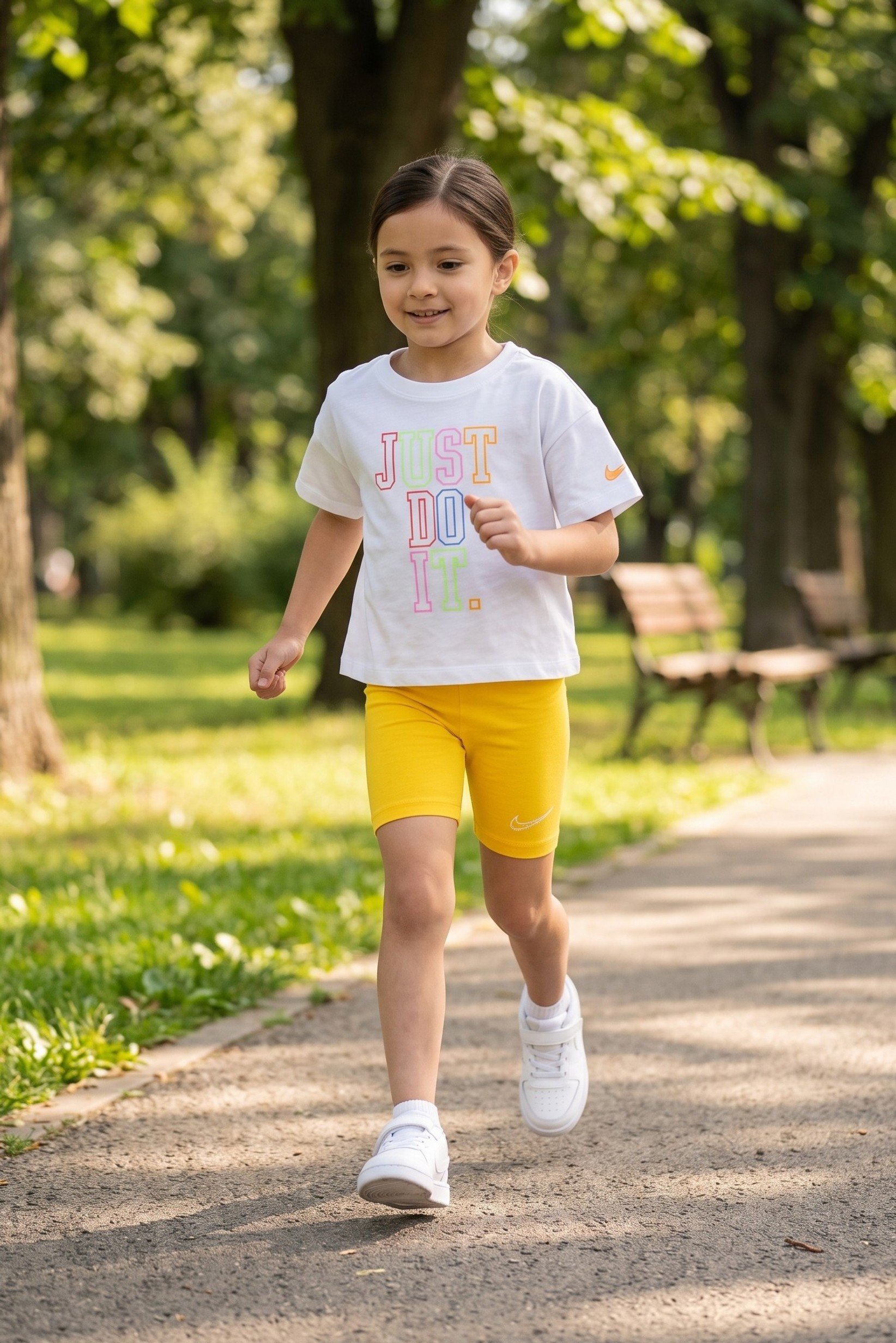 Toddlers Girl 2 Pcs Graphic Print T-Shirt And Shorts Set, Multicolor