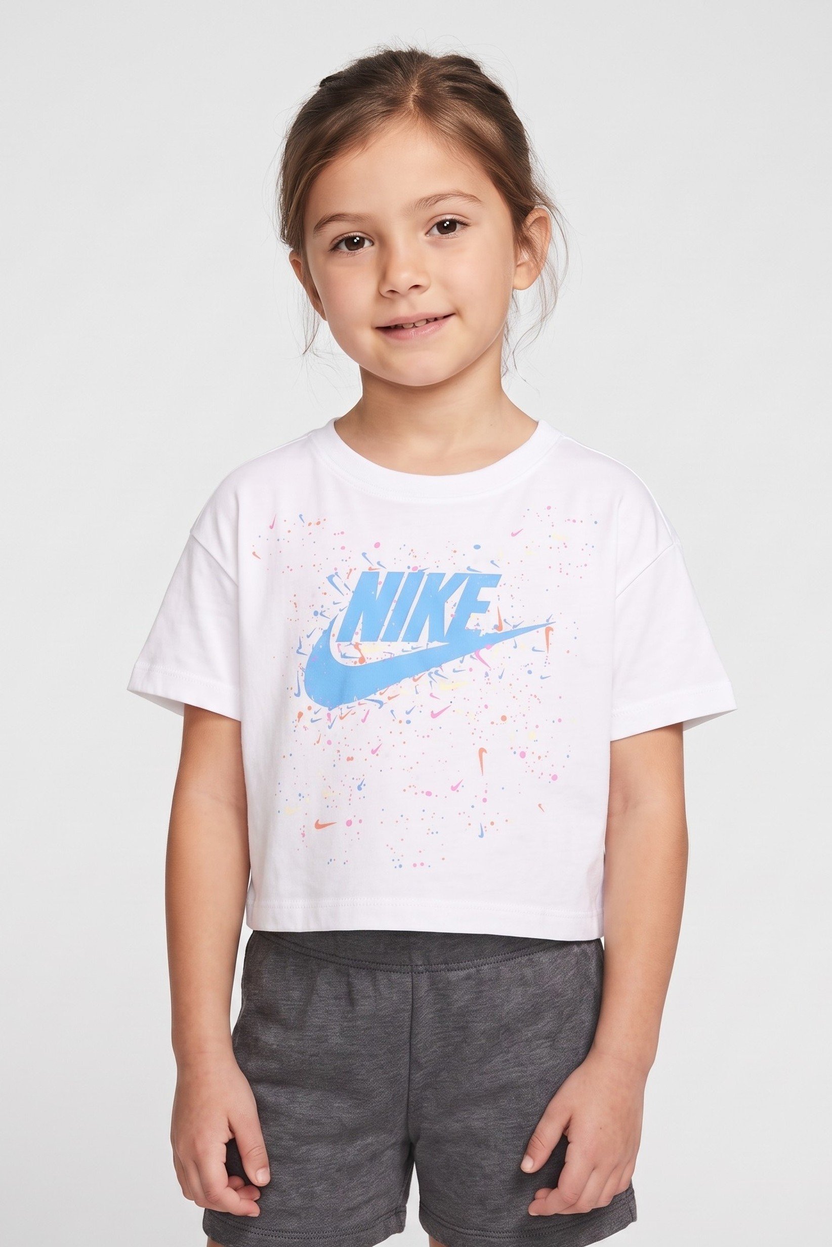 Kids Girl Short Sleeve Outdoor Top, White