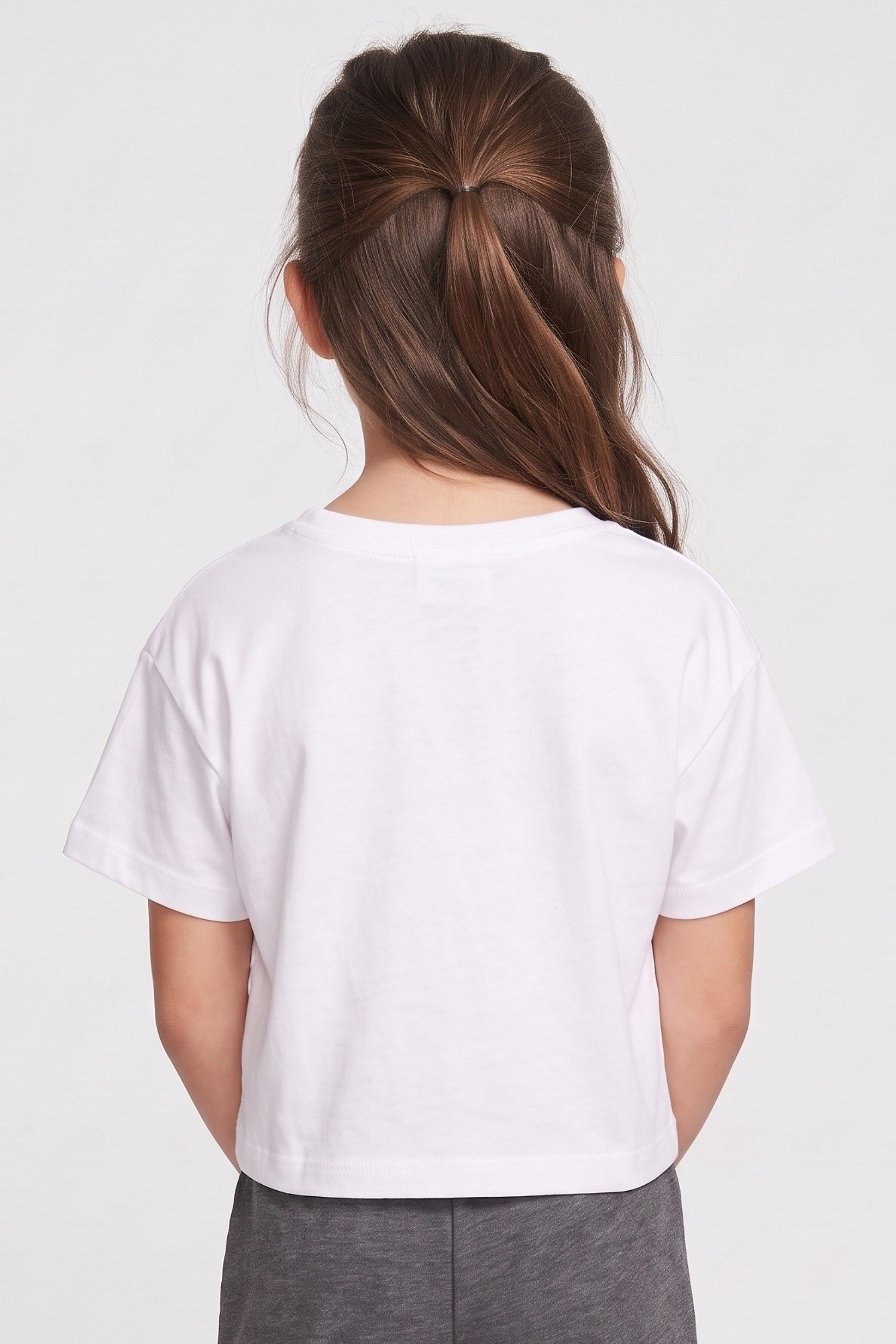 Kids Girl Short Sleeve Outdoor Top, White