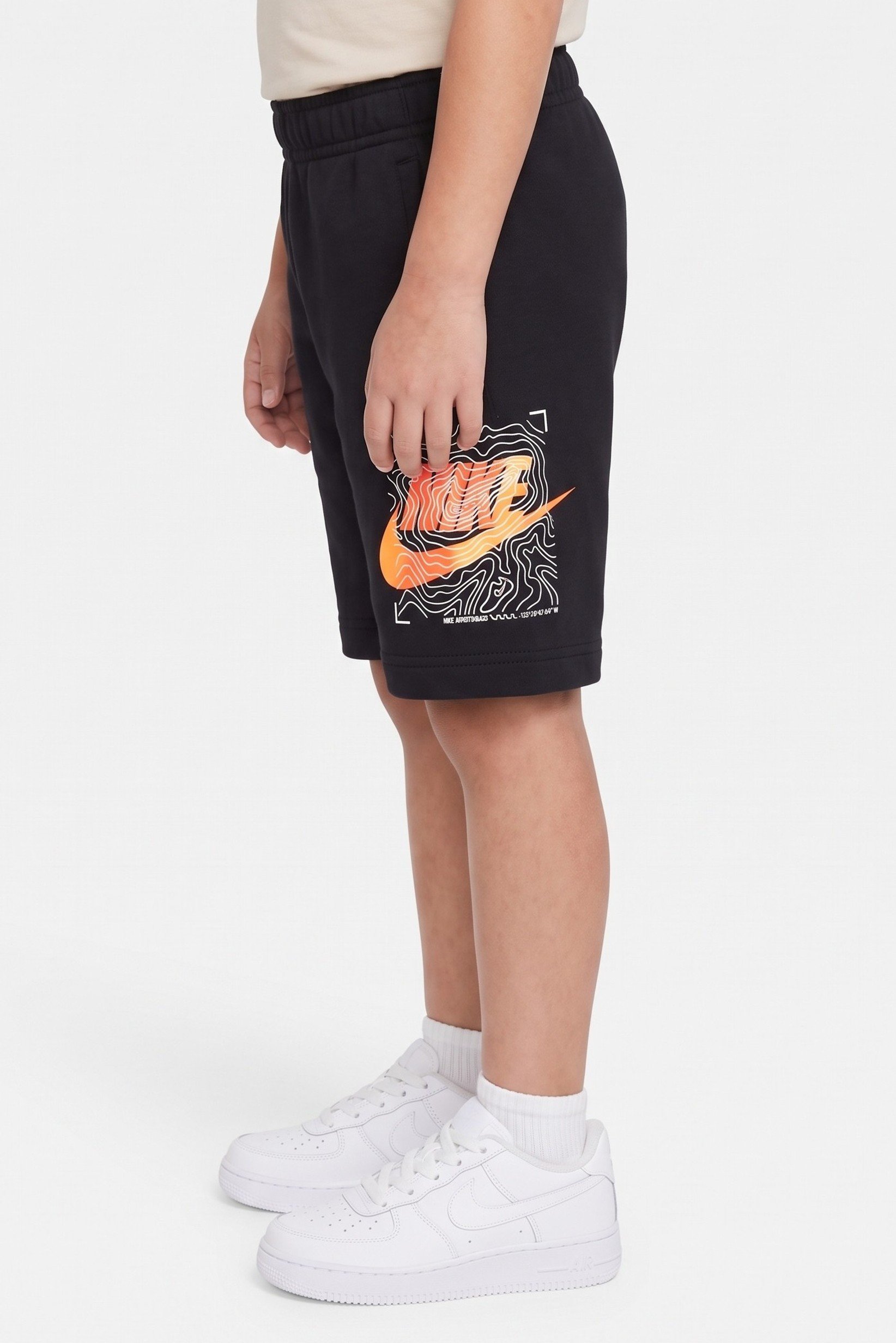 Toddlers Boy Sportswear Fit Outdoor Shorts, Black