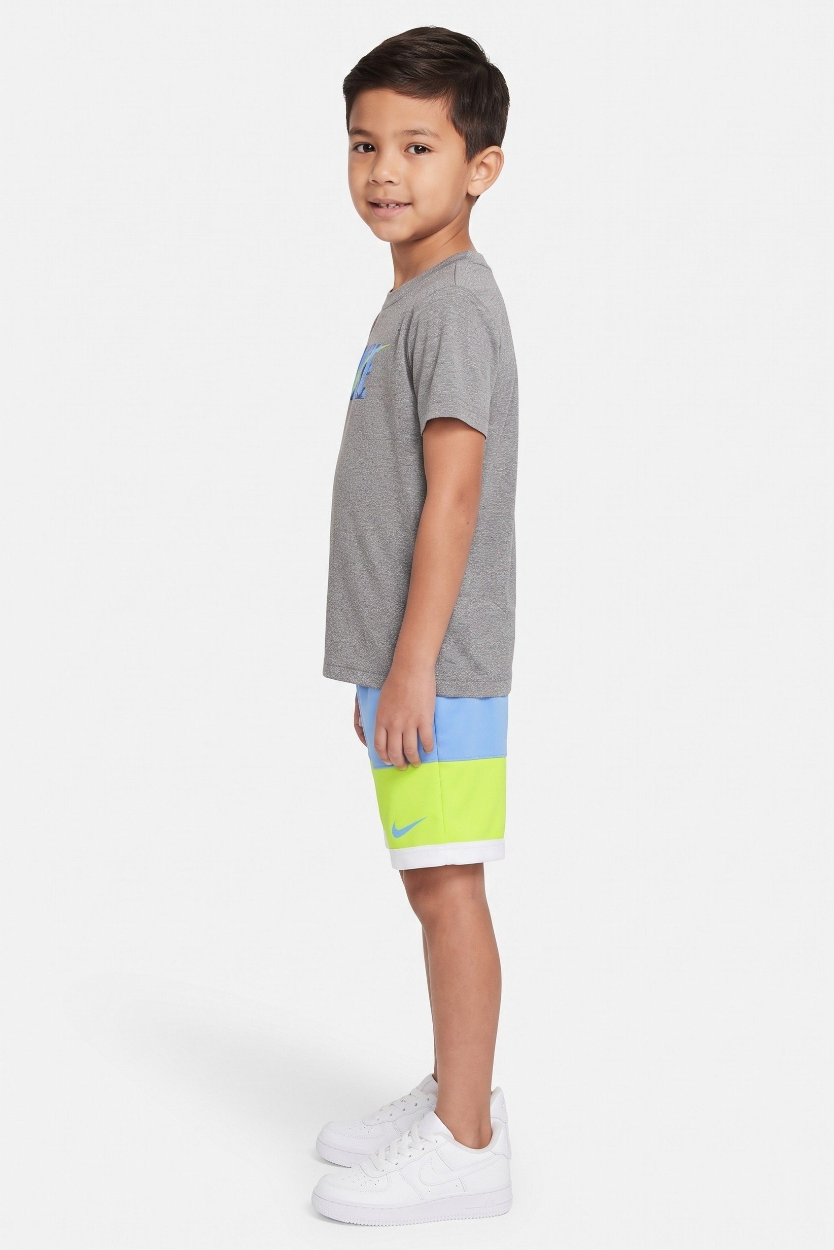 Kids Boy 2 Pieces Dri Fit T-Shirt And Shorts Set, Multicolor