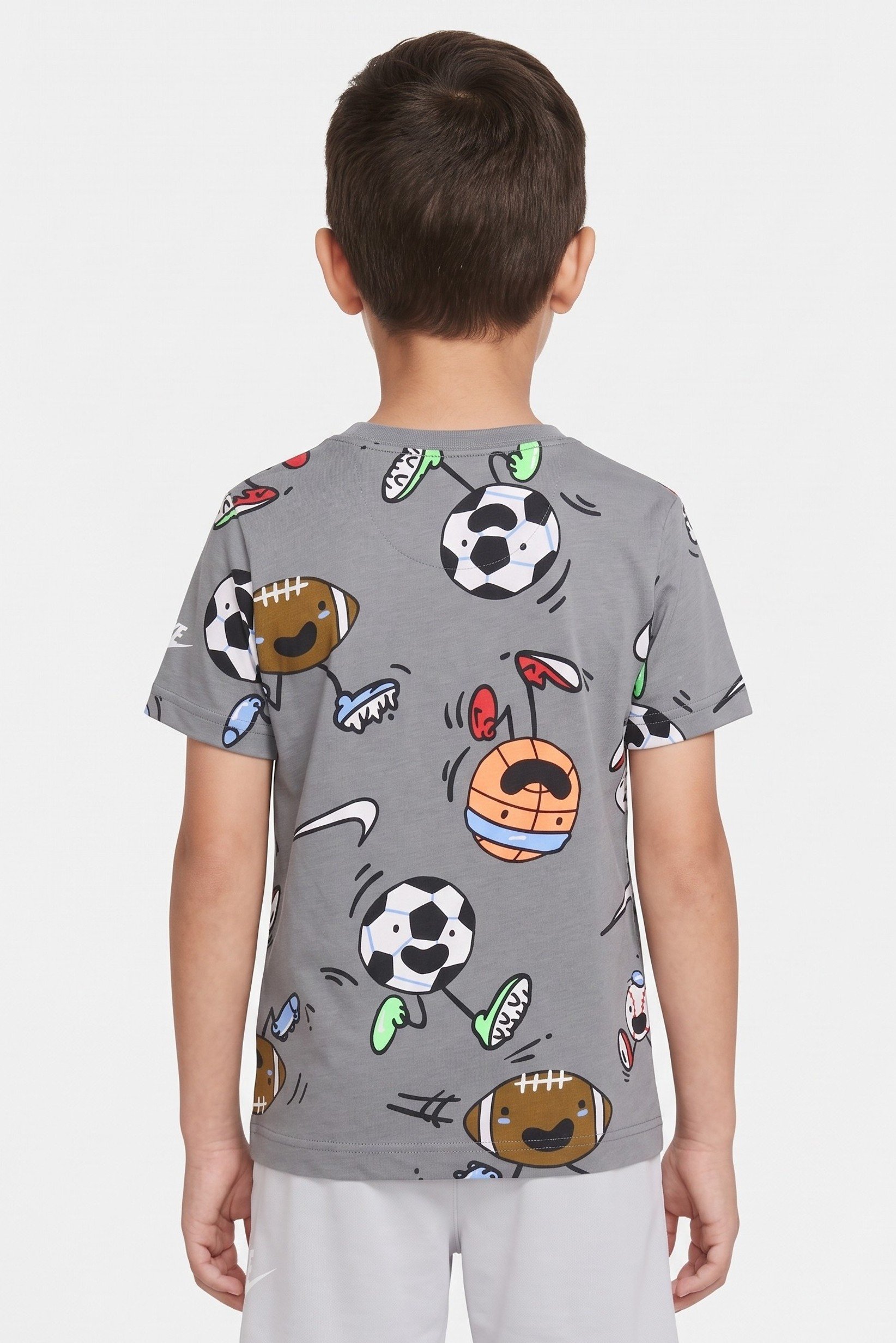 Kids Boy Sportswear Fit Short Sleeve Outdoor T-Shirt, Multicolor