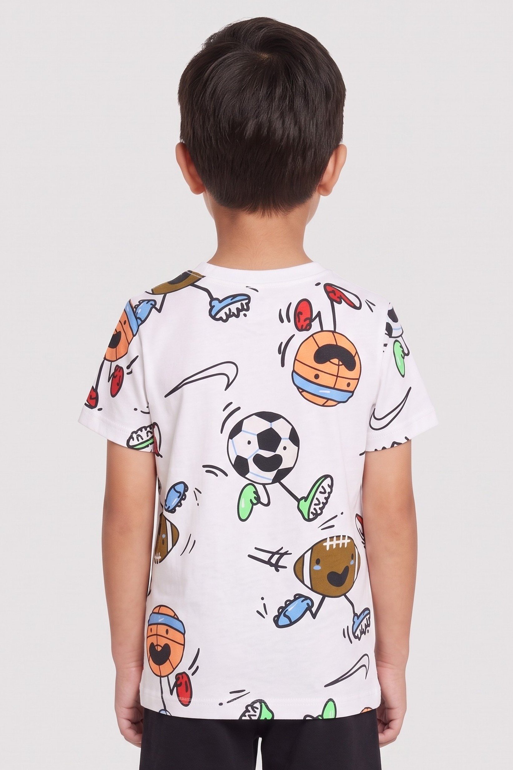 Kids Boy Sportswear Fit Short Sleeve Outdoor T-Shirt, Multicolor