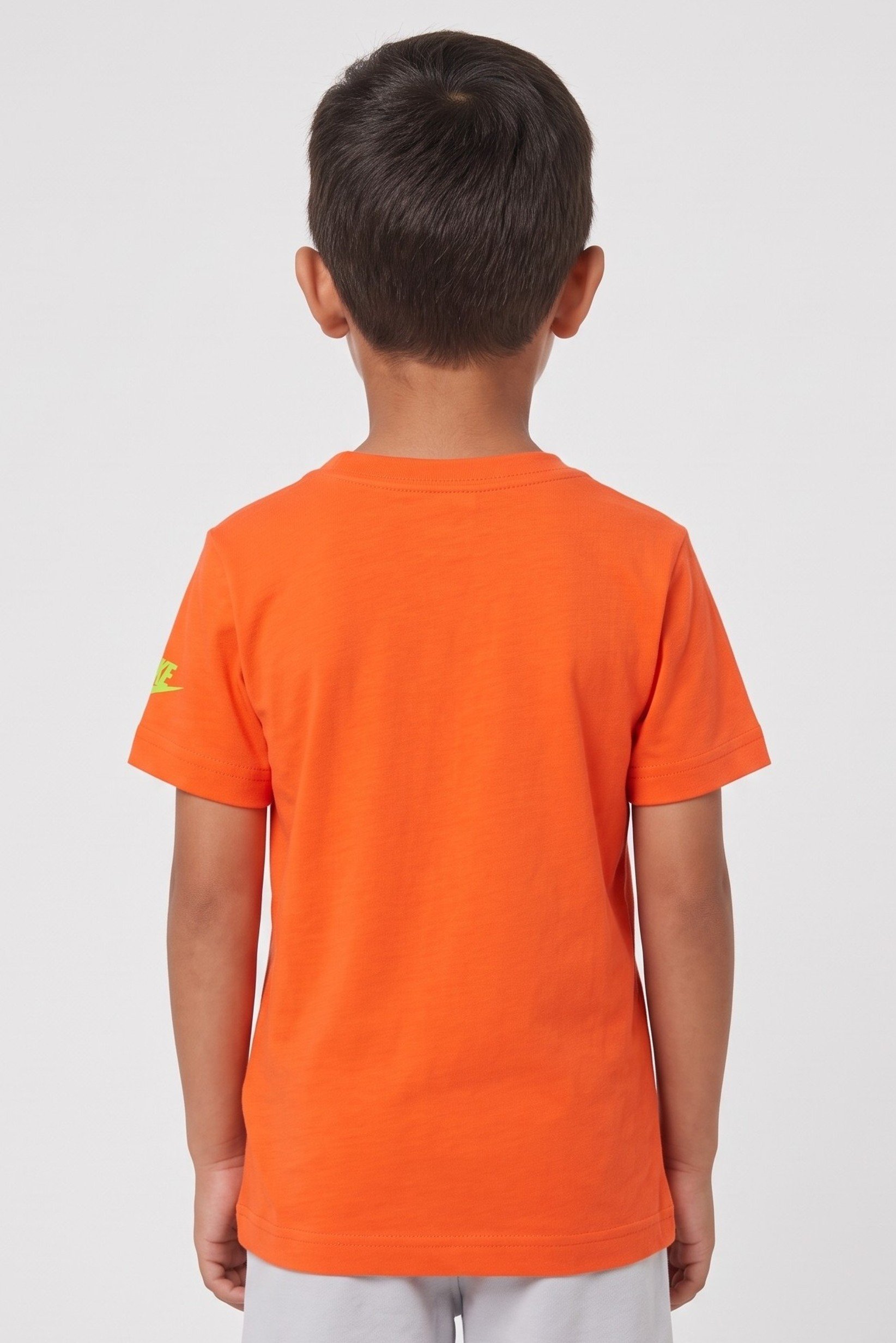 Toddlers Boy Brand Logo Short Sleeve Outdoor T-Shirt, Orange