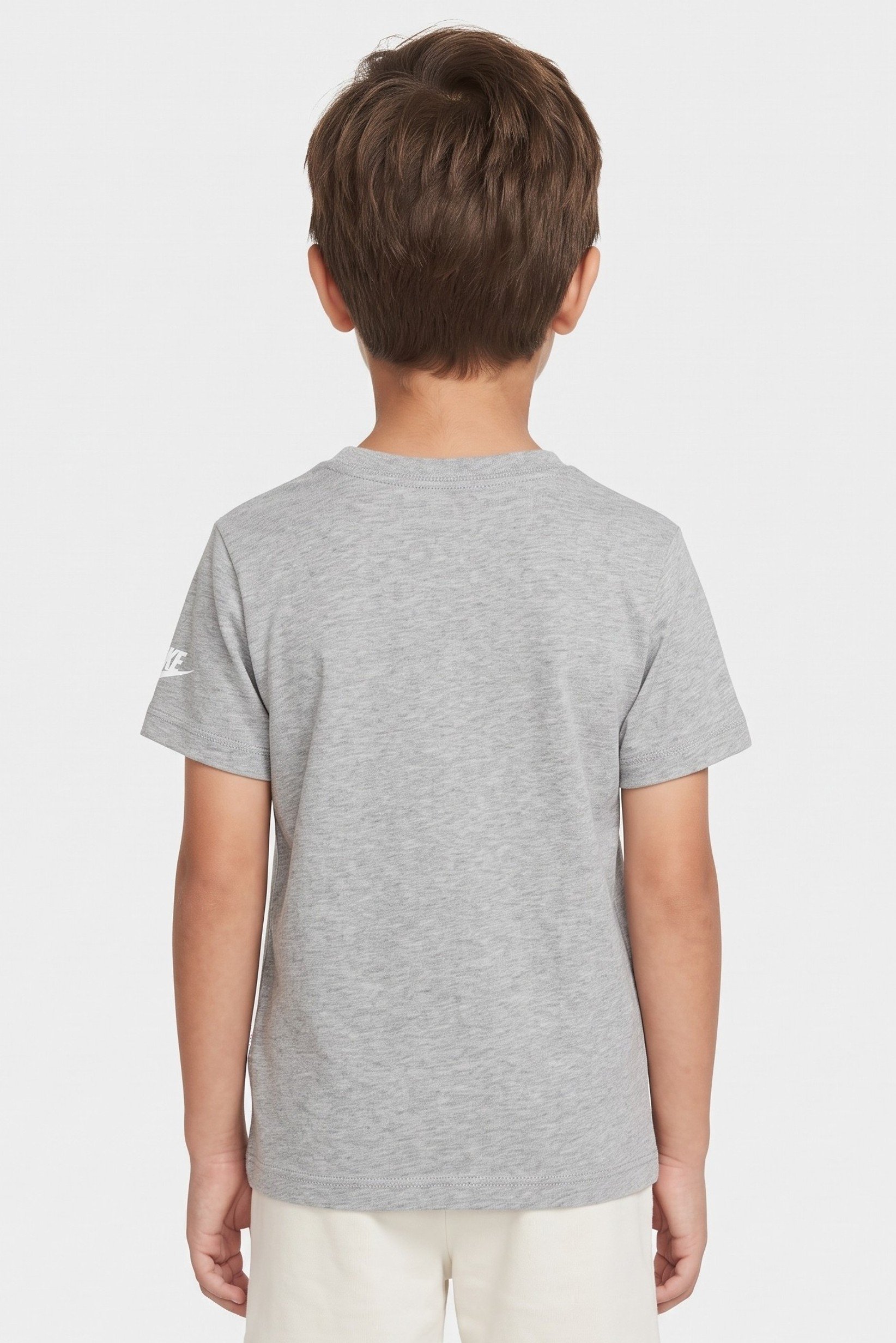 Kids Boy Sportswear Fit Short Sleeve Outdoor T-Shirt, Grey