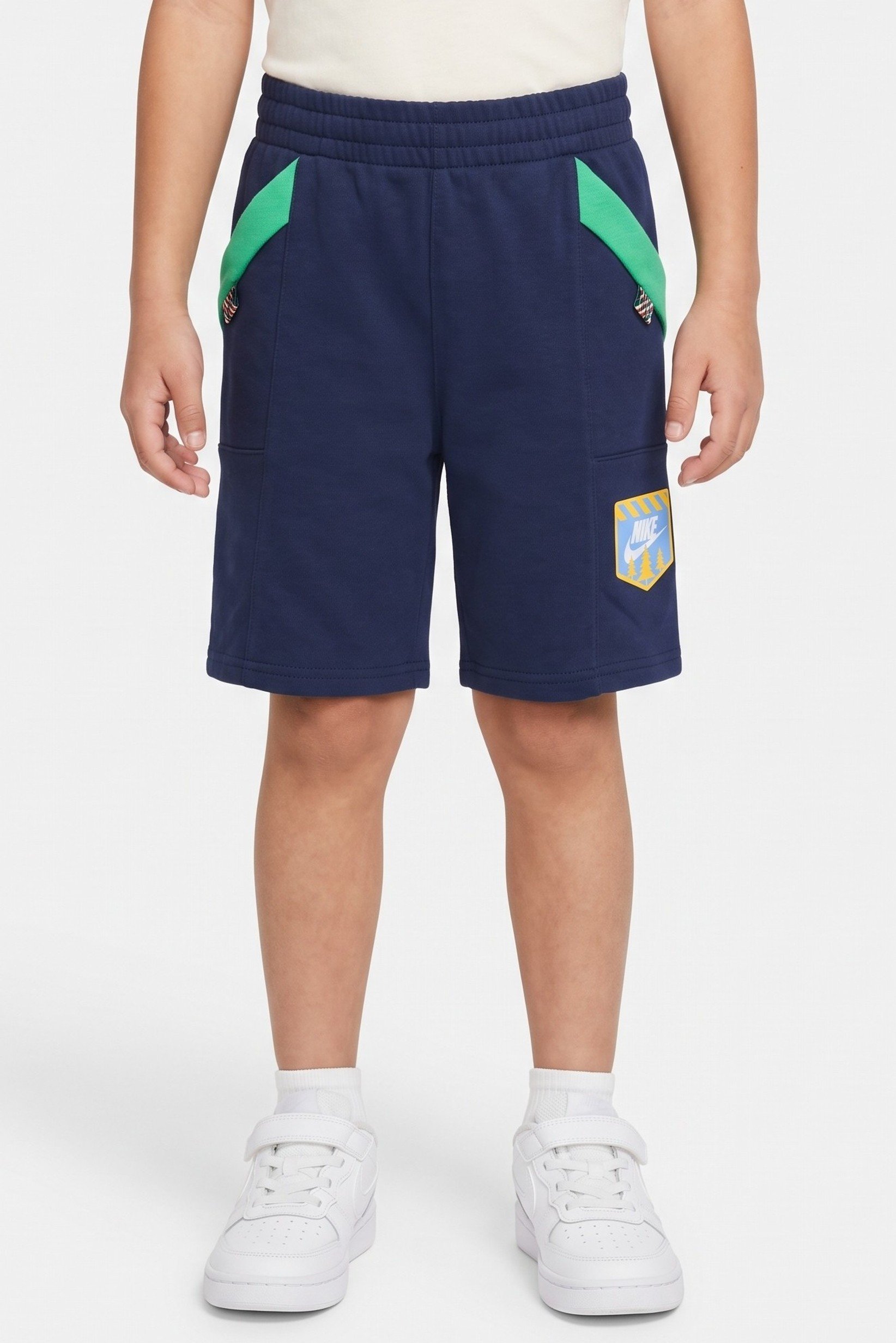 Kids Boy Sportswear Fit Outdoor Shorts, Navy