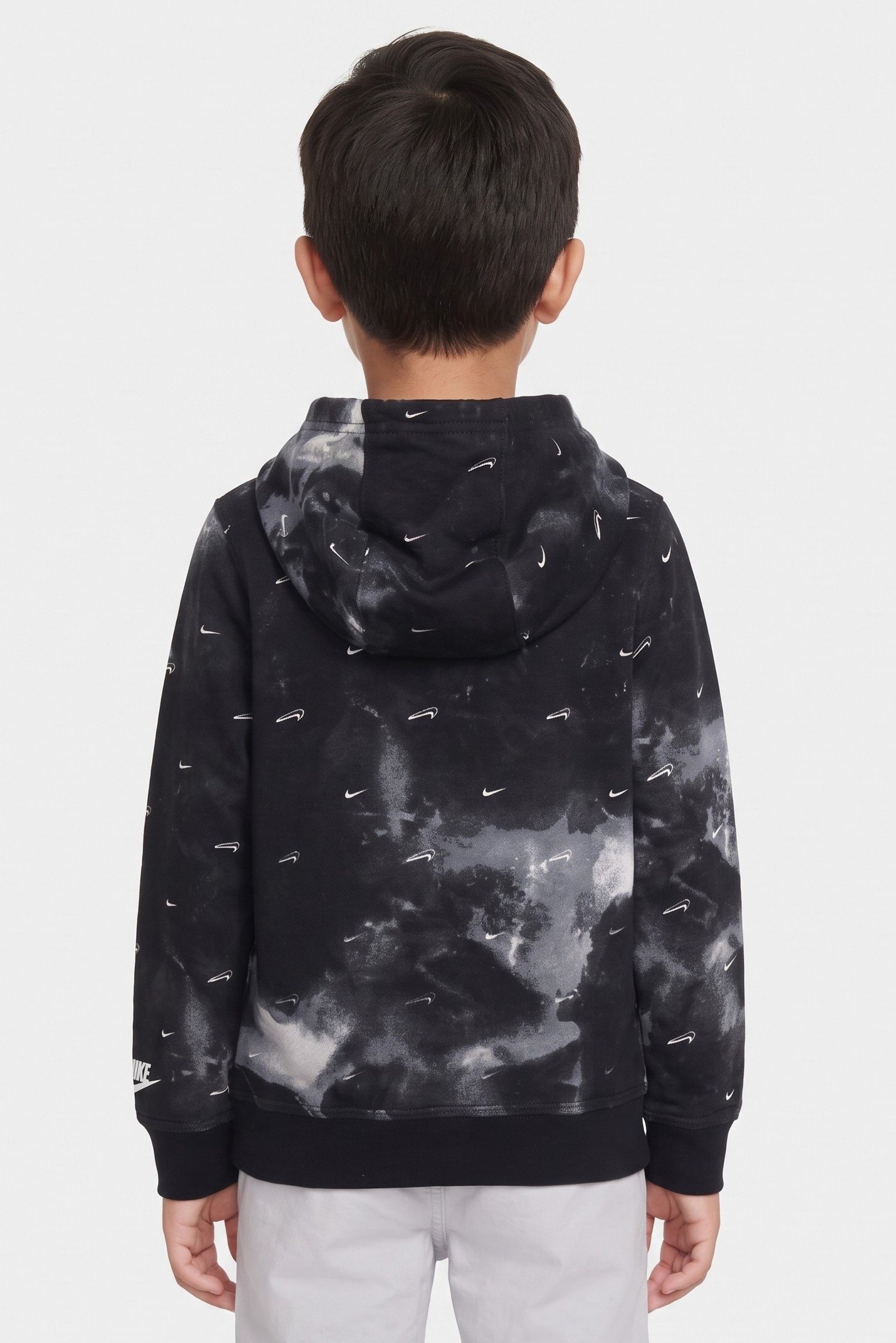 Kids Boy Sportswear Fit Long Sleeve Hoodie, Camouflage