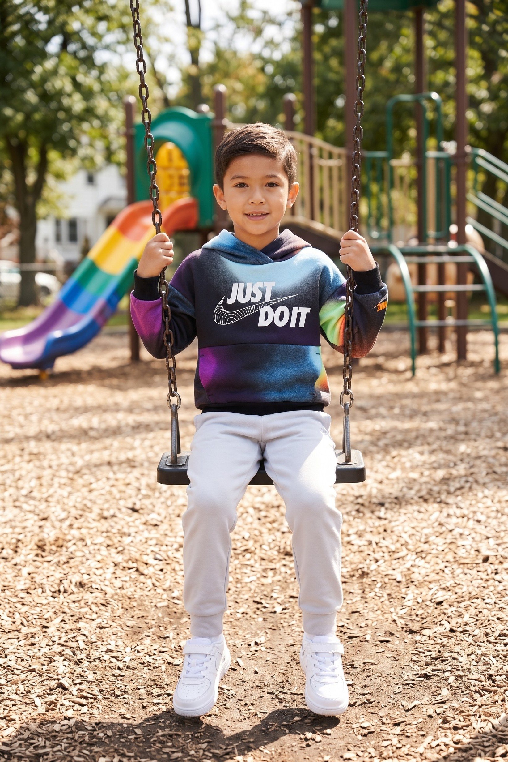 Toddlers Boy Long Sleeve Graphic Print Hoodie, Multicolor