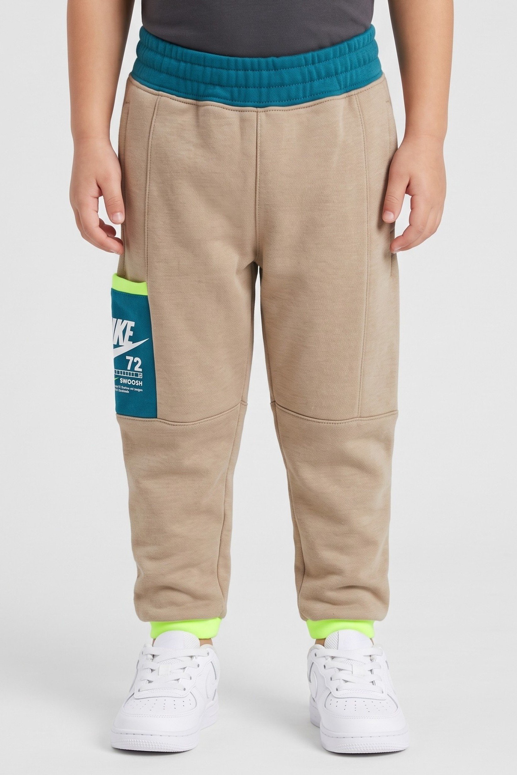Toddlers Boy Brand Logo Sweatpants, Khaki