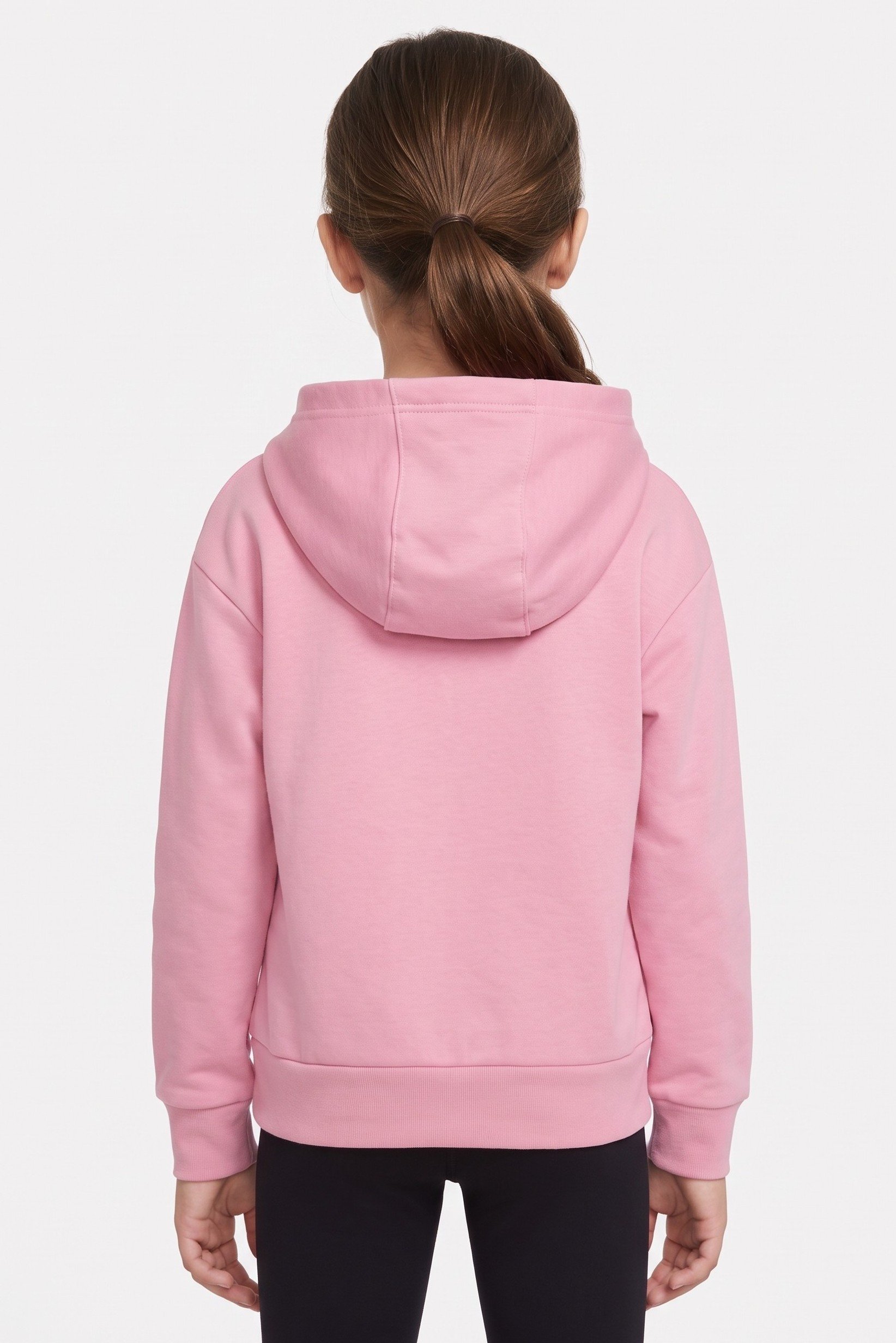 Toddlers Girl Long Sleeve Outdoor Hoodie, Old Rose