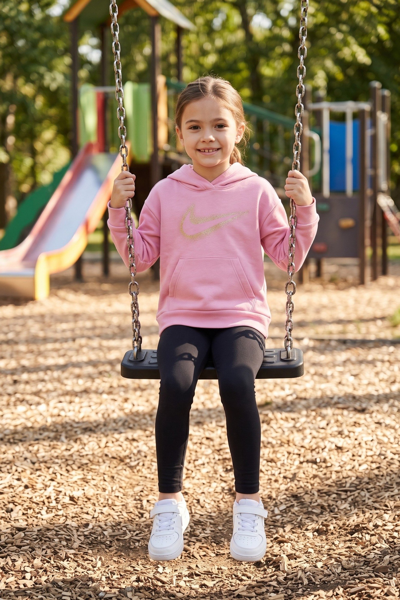 Toddlers Girl Long Sleeve Outdoor Hoodie, Old Rose