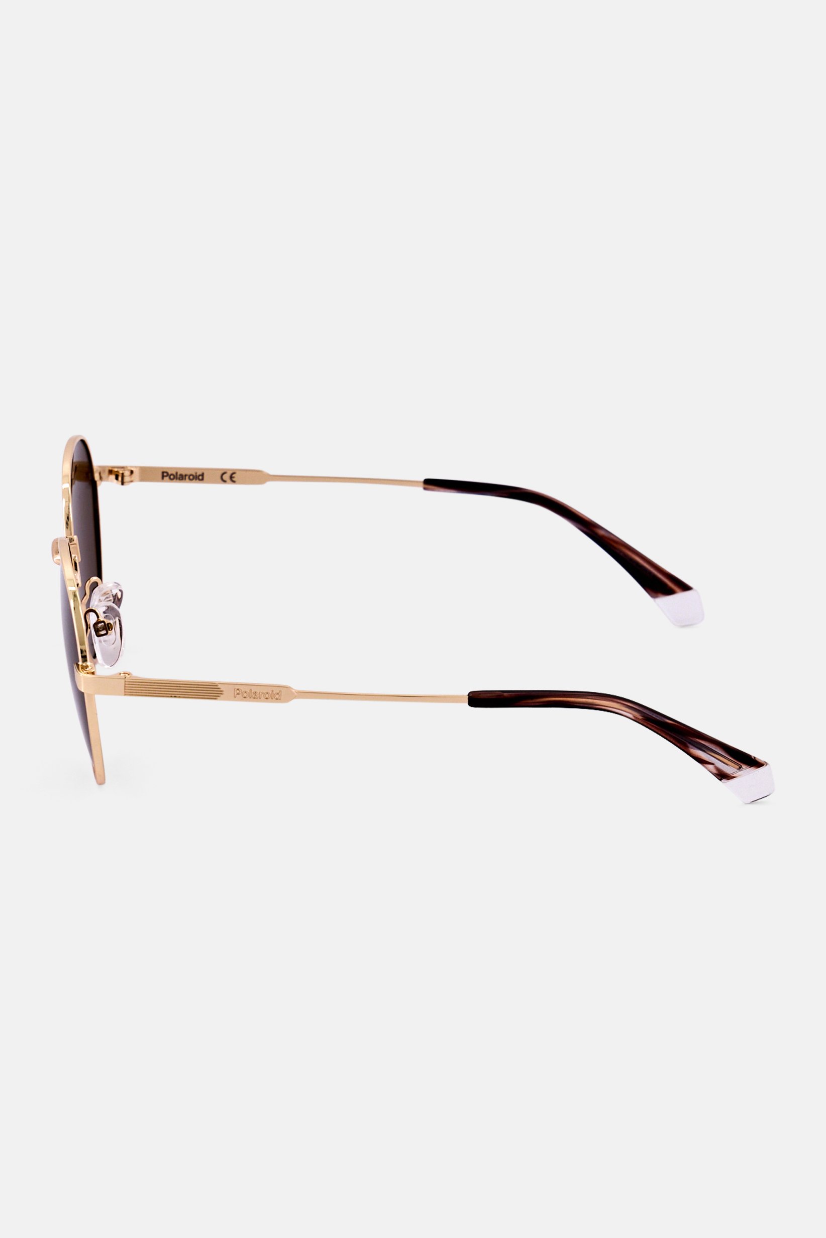 Men PLD 4135 S X Round Sunglasses, Gold