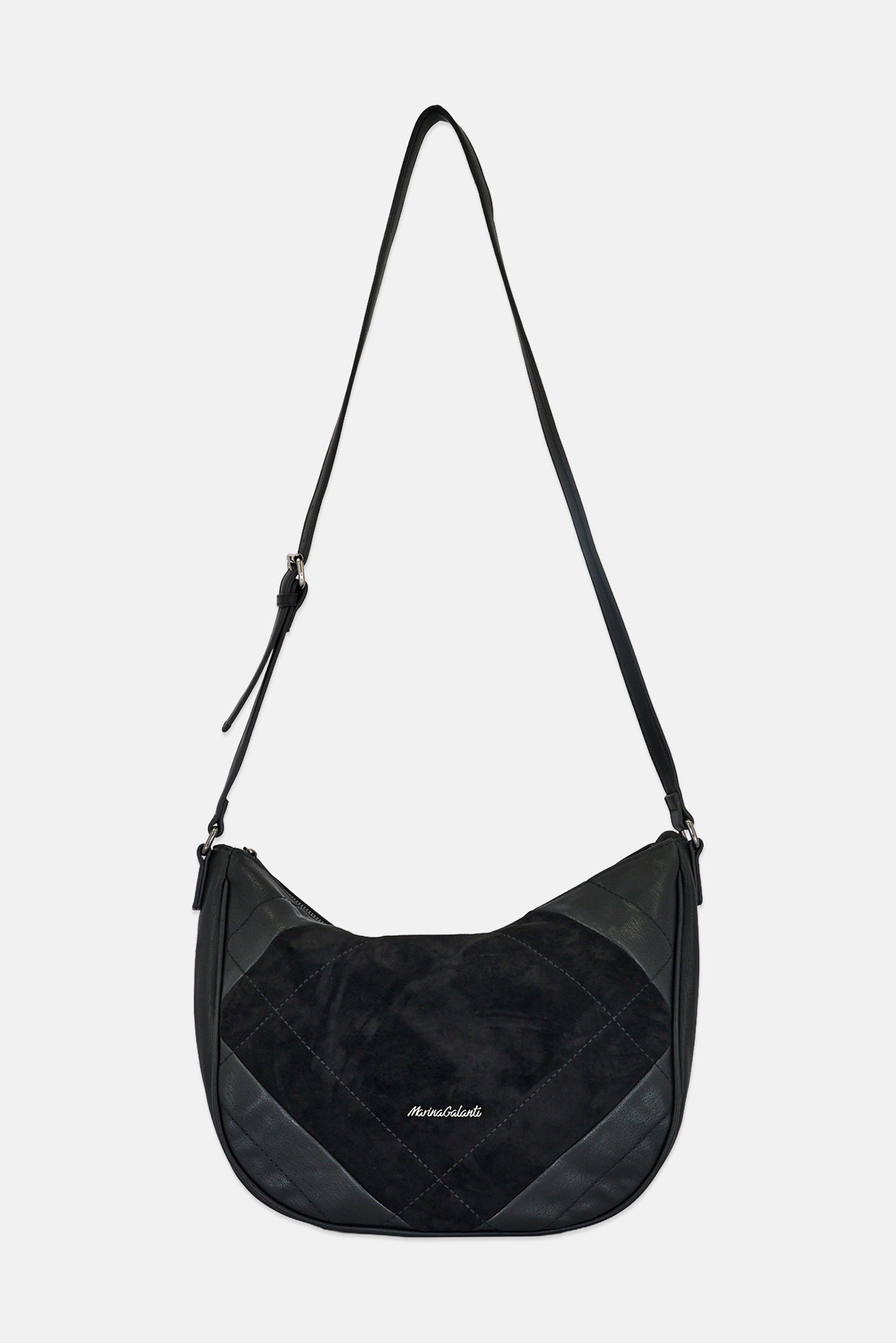 Women Brand Logo Cross Body Bag, Black