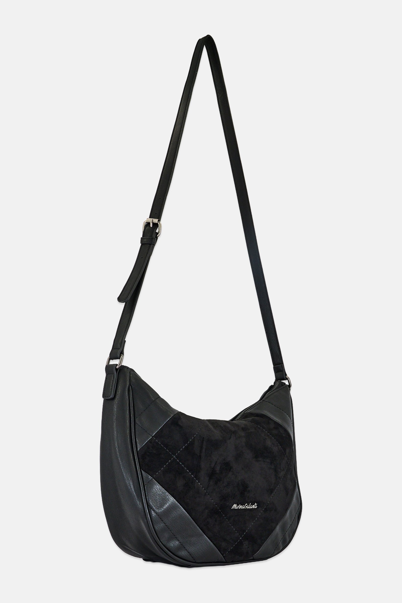 Women Brand Logo Cross Body Bag, Black