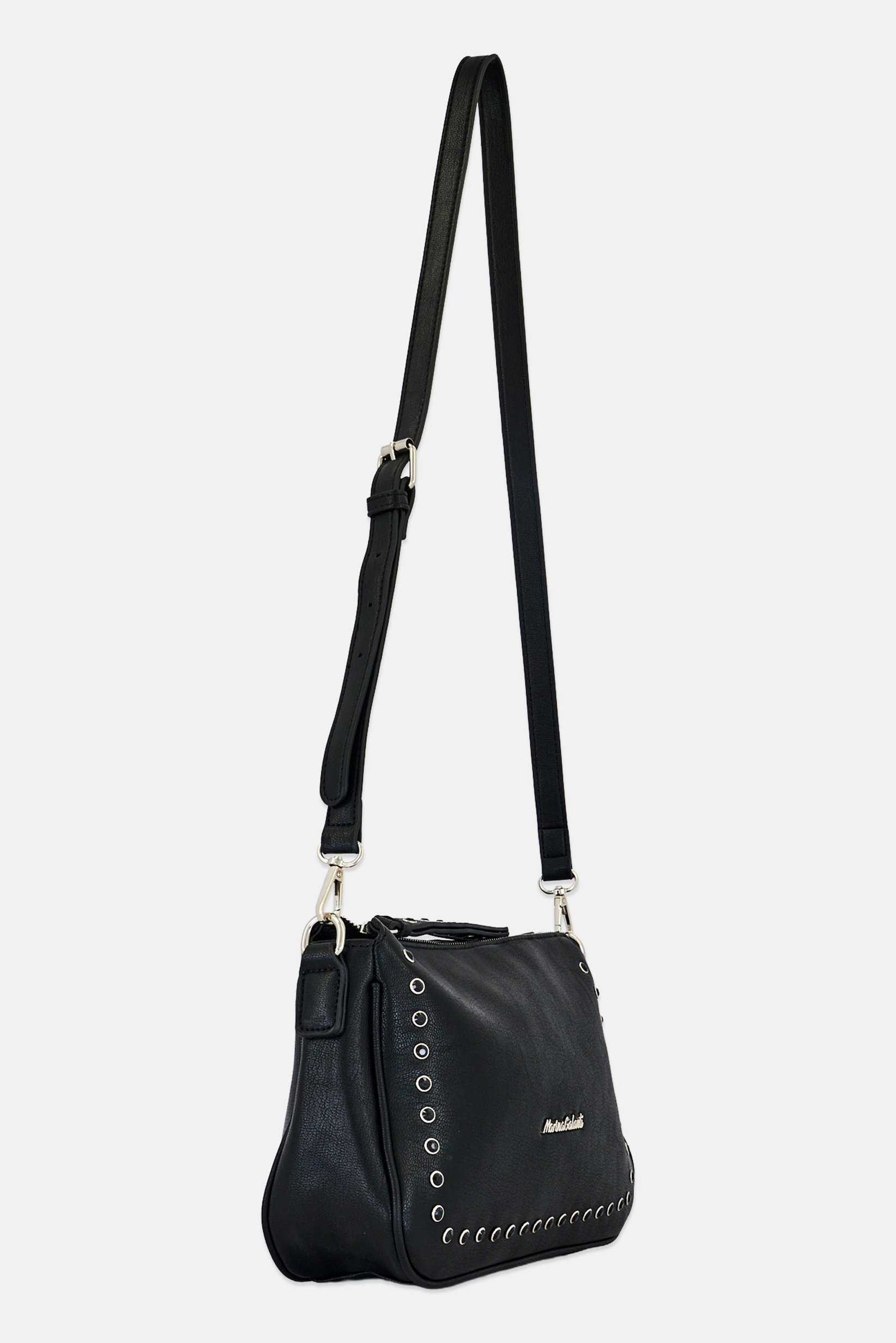 Women Brand Logo Cross Body Bag, Black