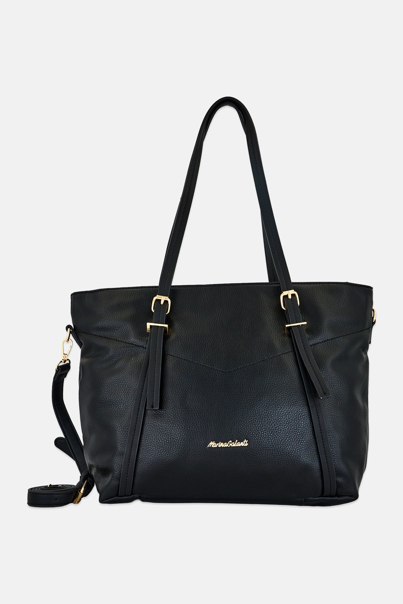 Women Brand Logo Tote Bag, Black