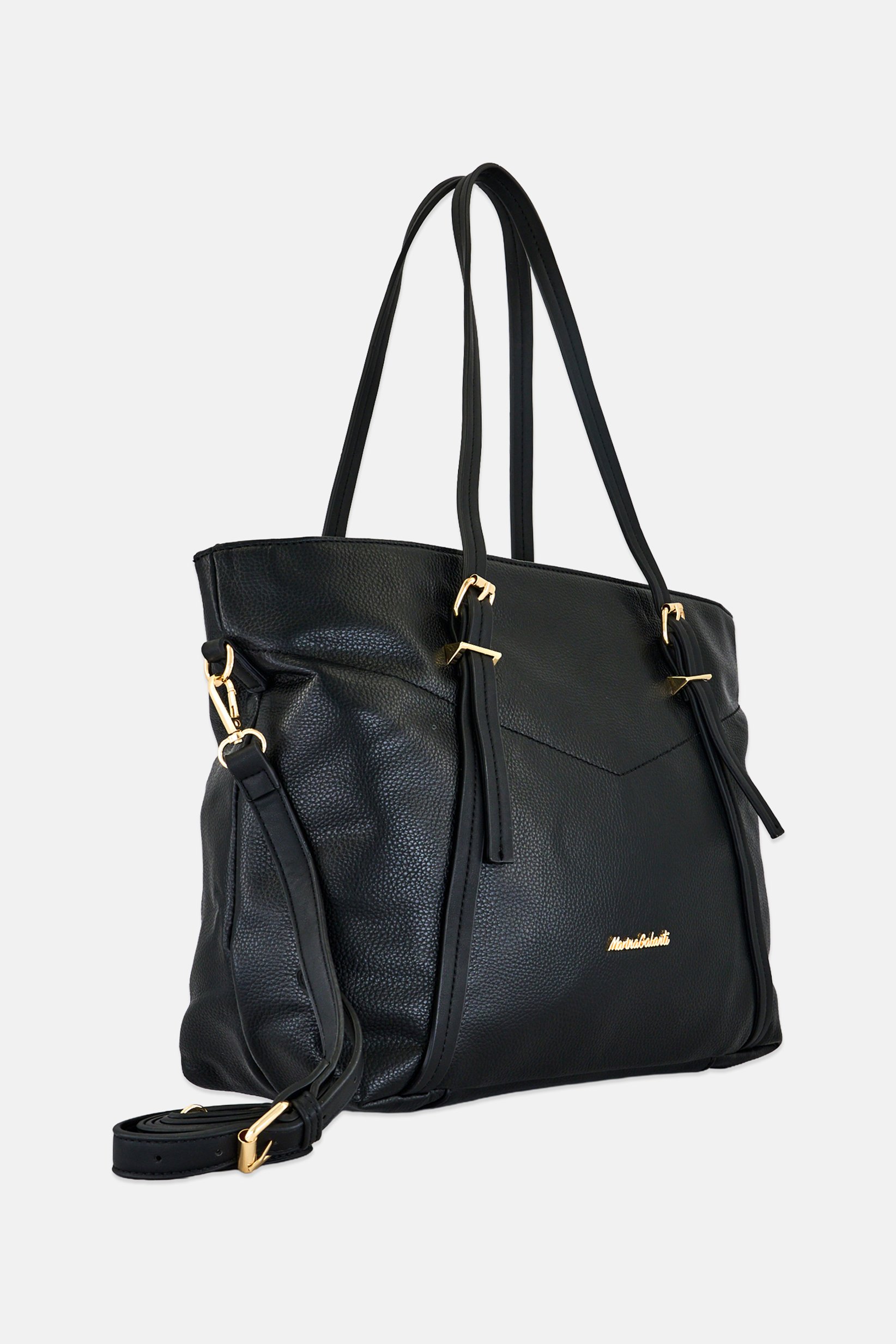 Women Brand Logo Tote Bag, Black