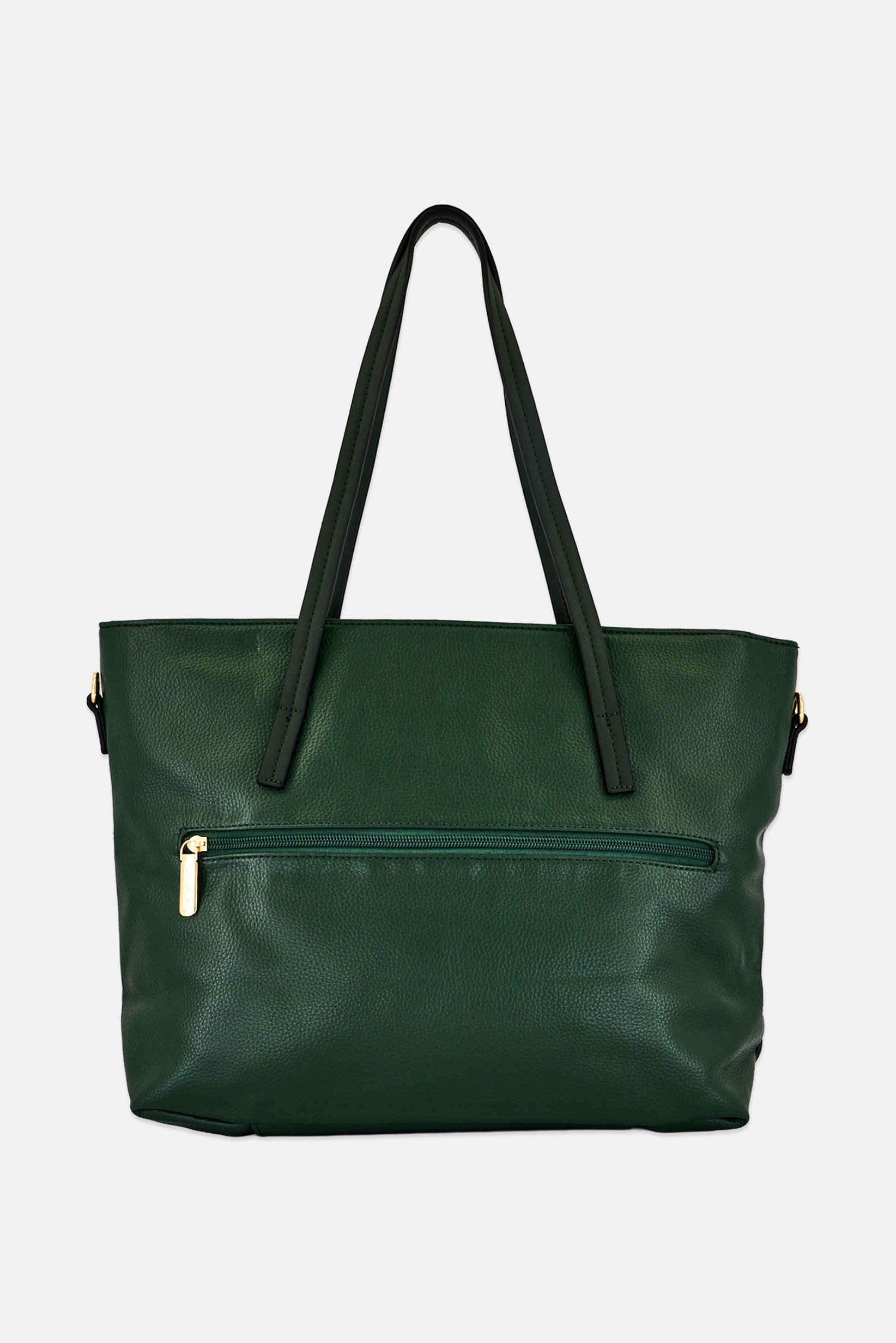 Women Brand Logo Tote Bag, Green