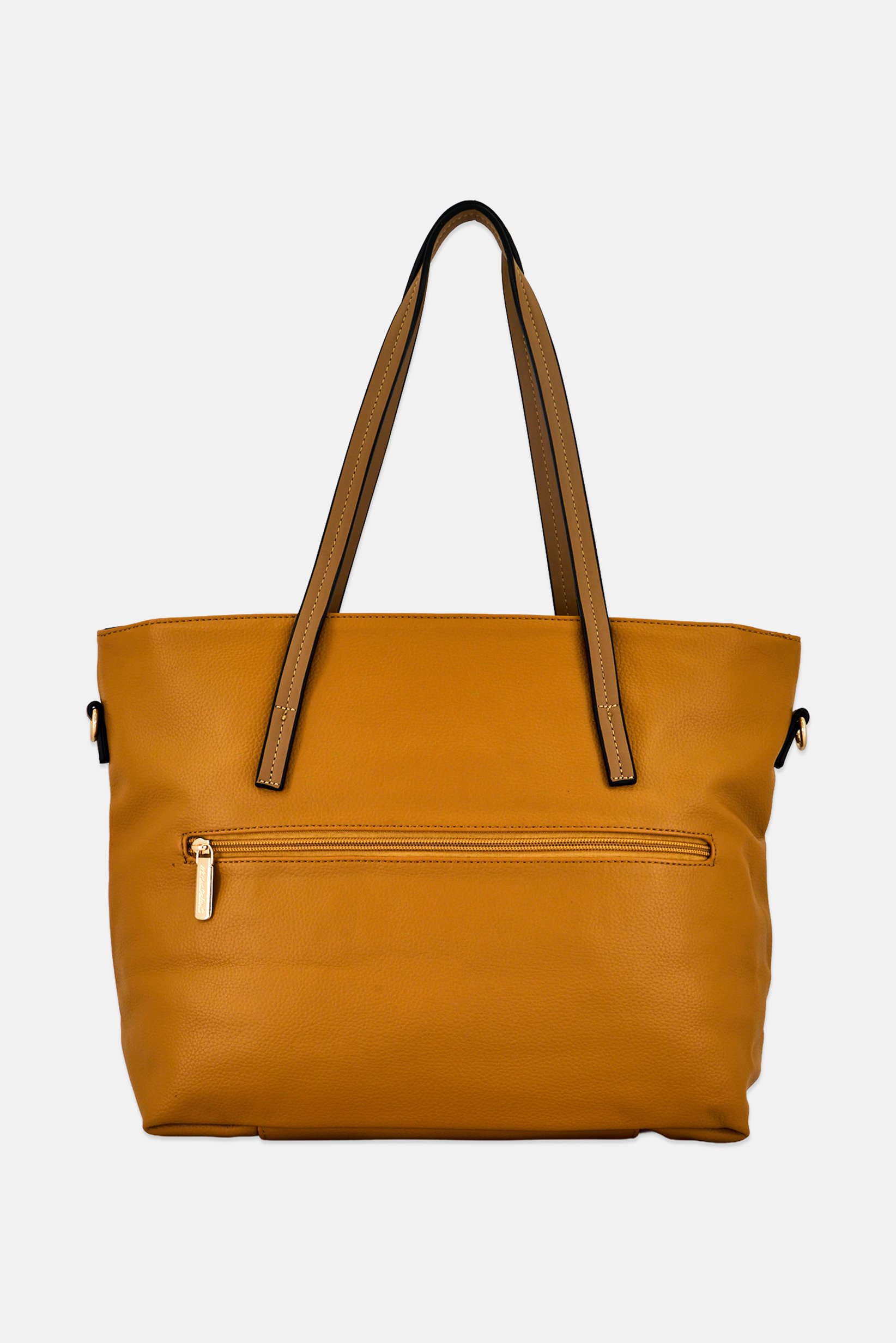 Women Brand Logo Tote Bag, Tan