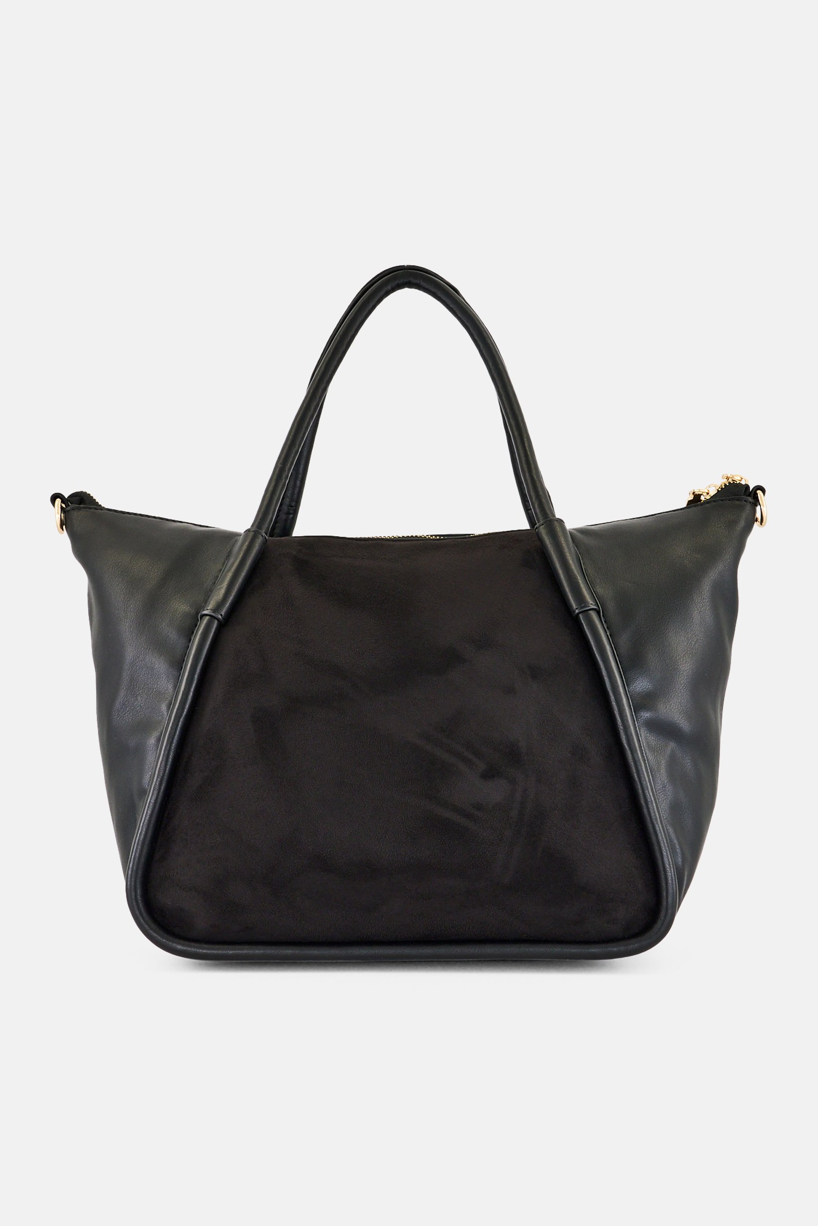 Women Brand Logo Handbag, Black