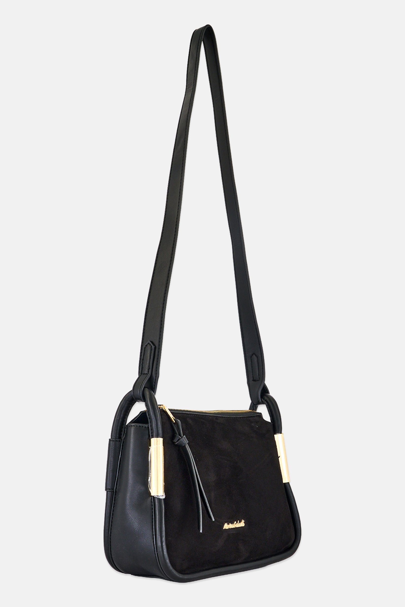Women Brand Logo Cross Body Bag, Black