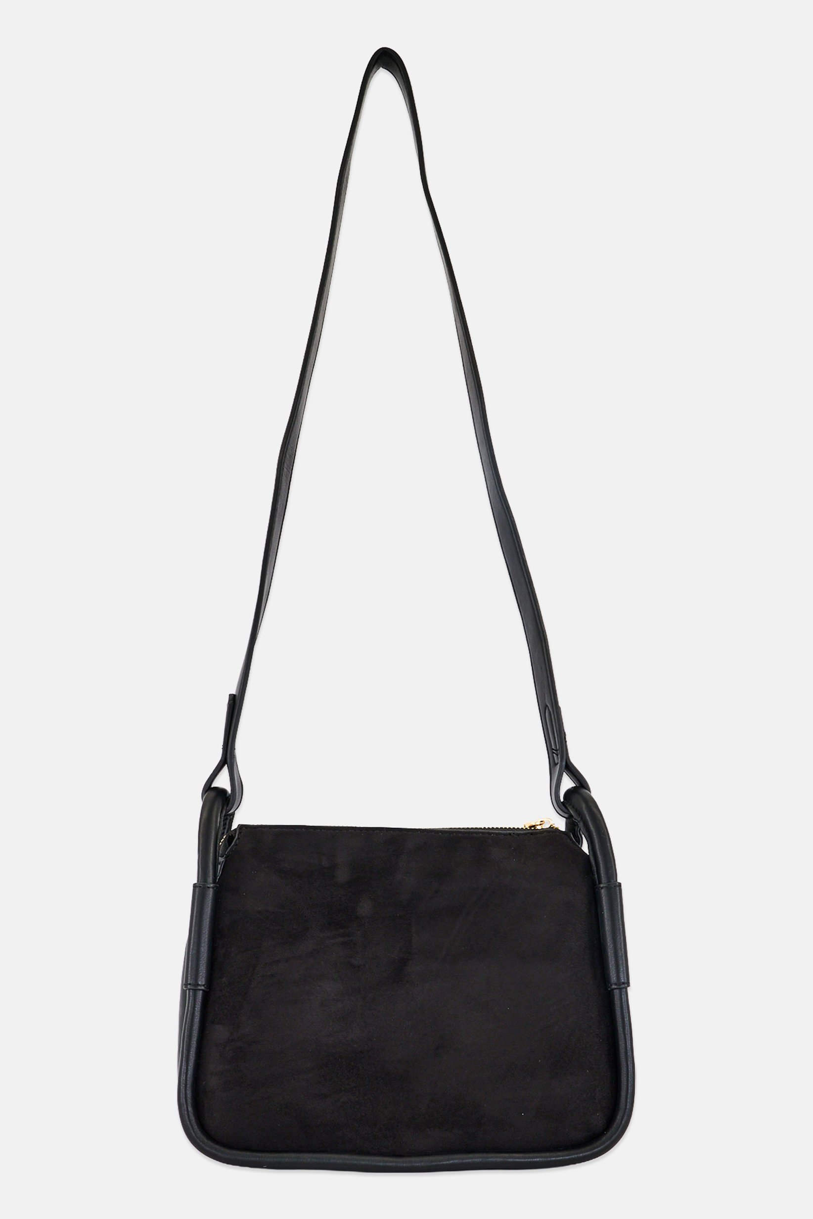 Women Brand Logo Cross Body Bag, Black