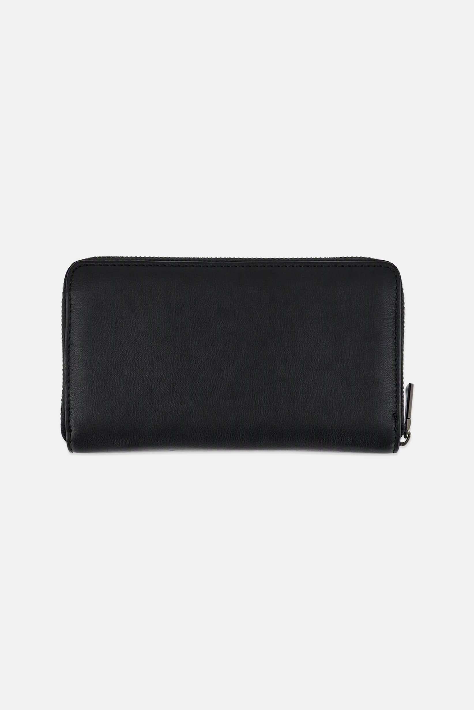 Women Brand Logo Wallet, Black
