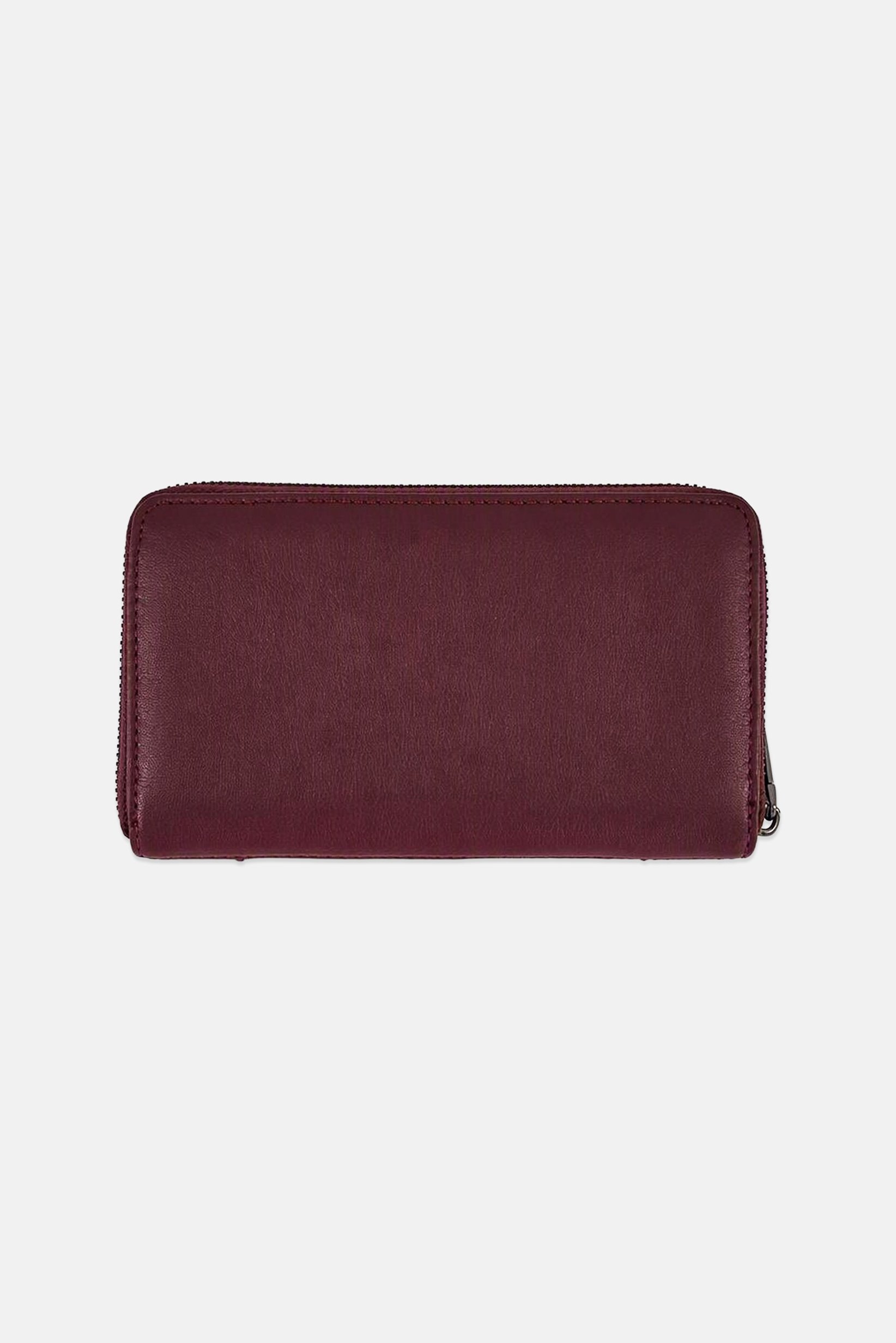 Women Brand Logo Wallets, Burgundy
