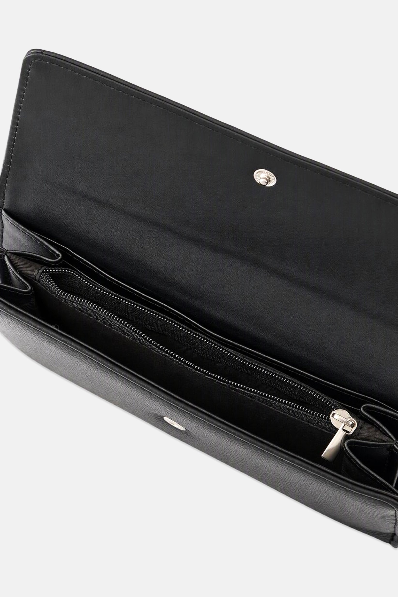Women Brand Logo Wallet, Black