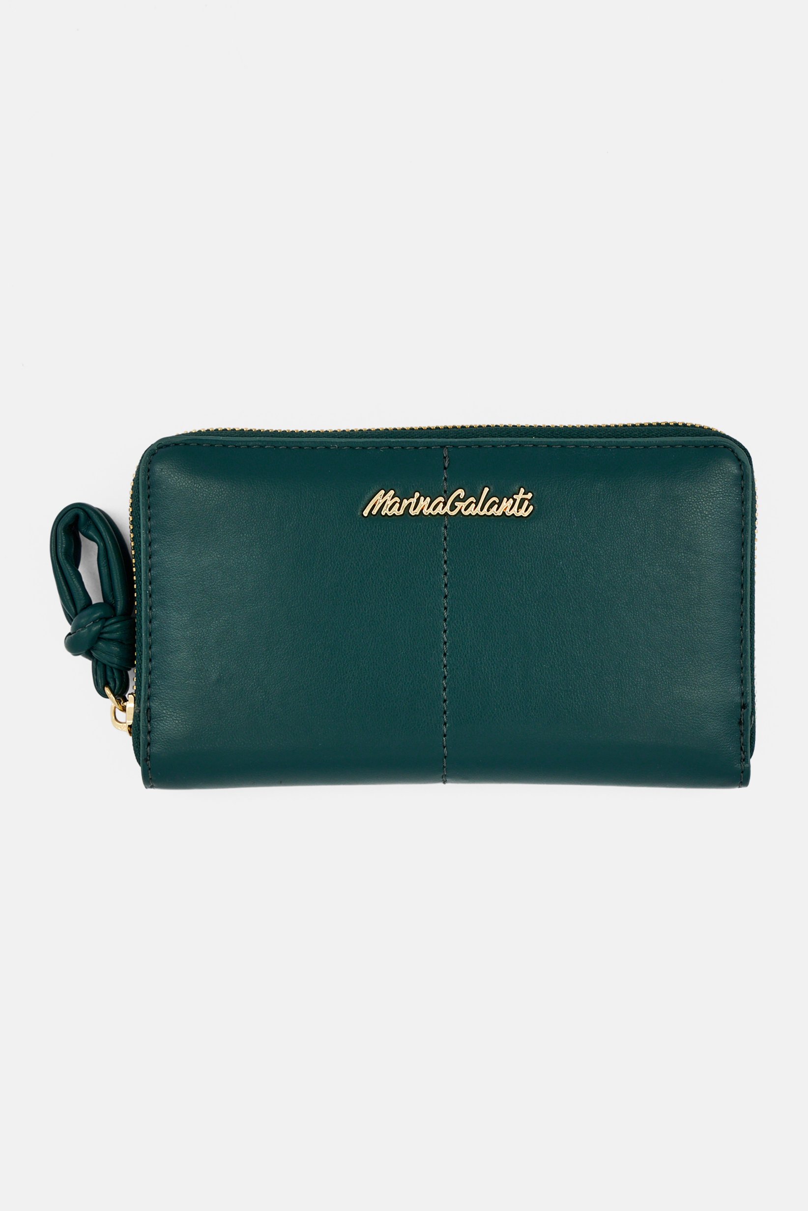 Women Brand Logo Wallet, Green