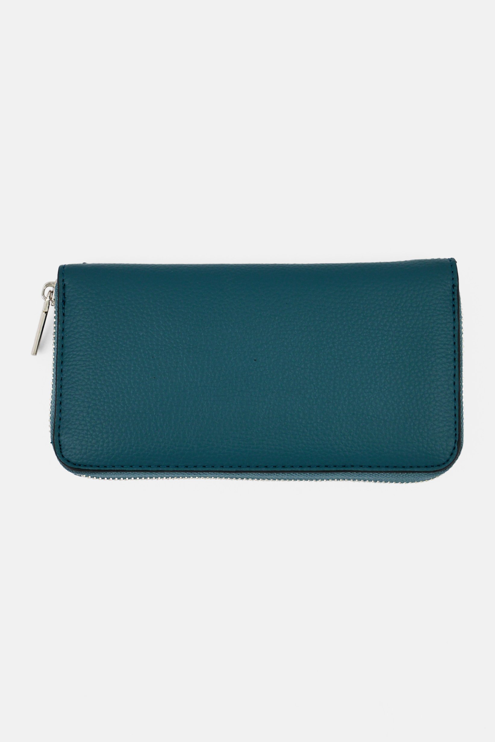 Women Brand Logo Purse, Teal Green