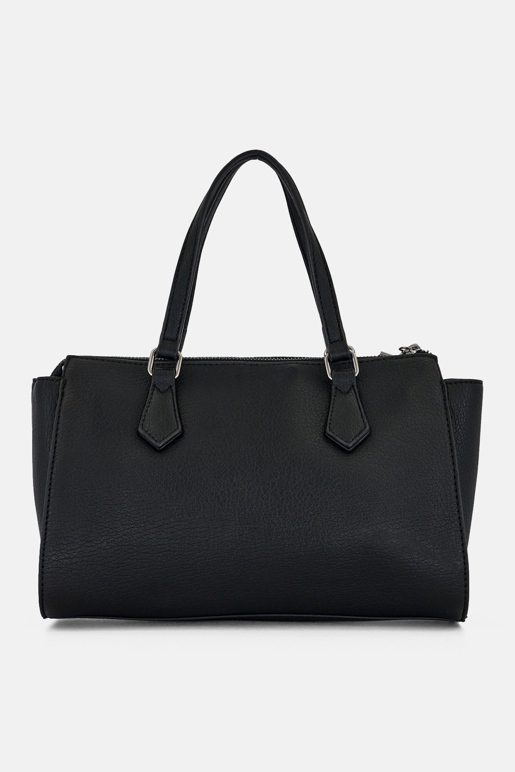 Women Brand Logo Handbag, Black