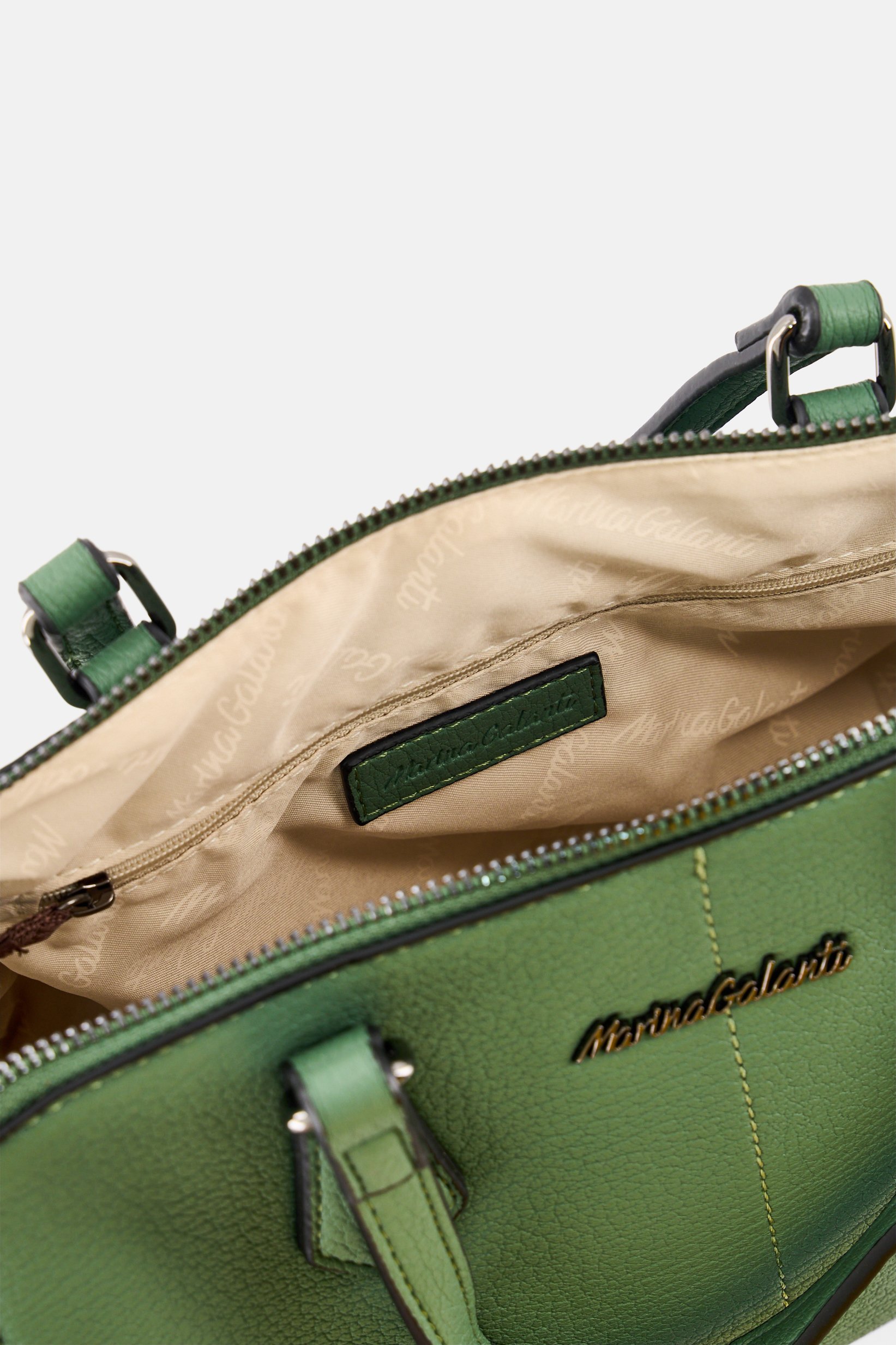 Women Brand Logo Handbag, Sage Green
