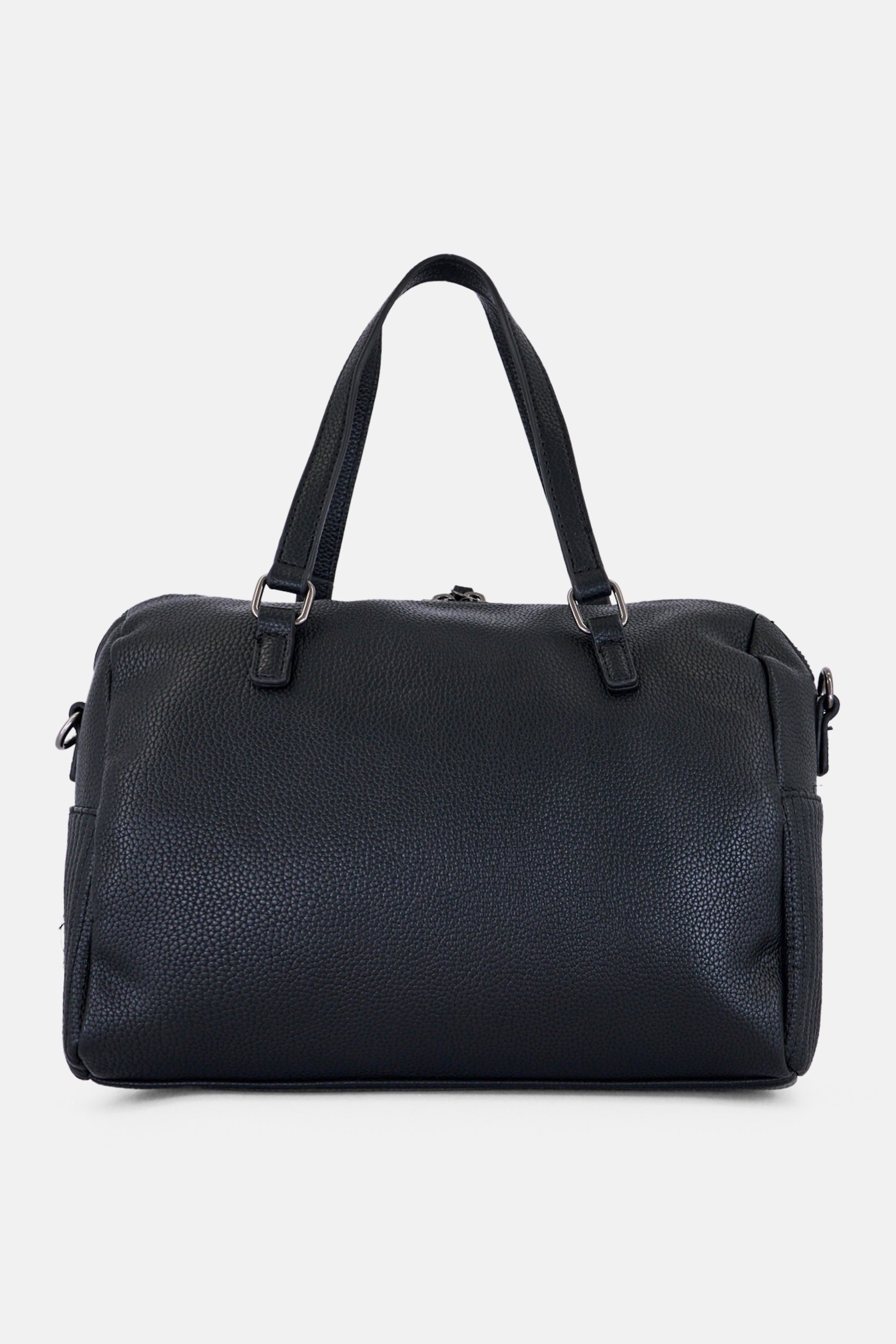 Women Brand Logo Handbag, Black