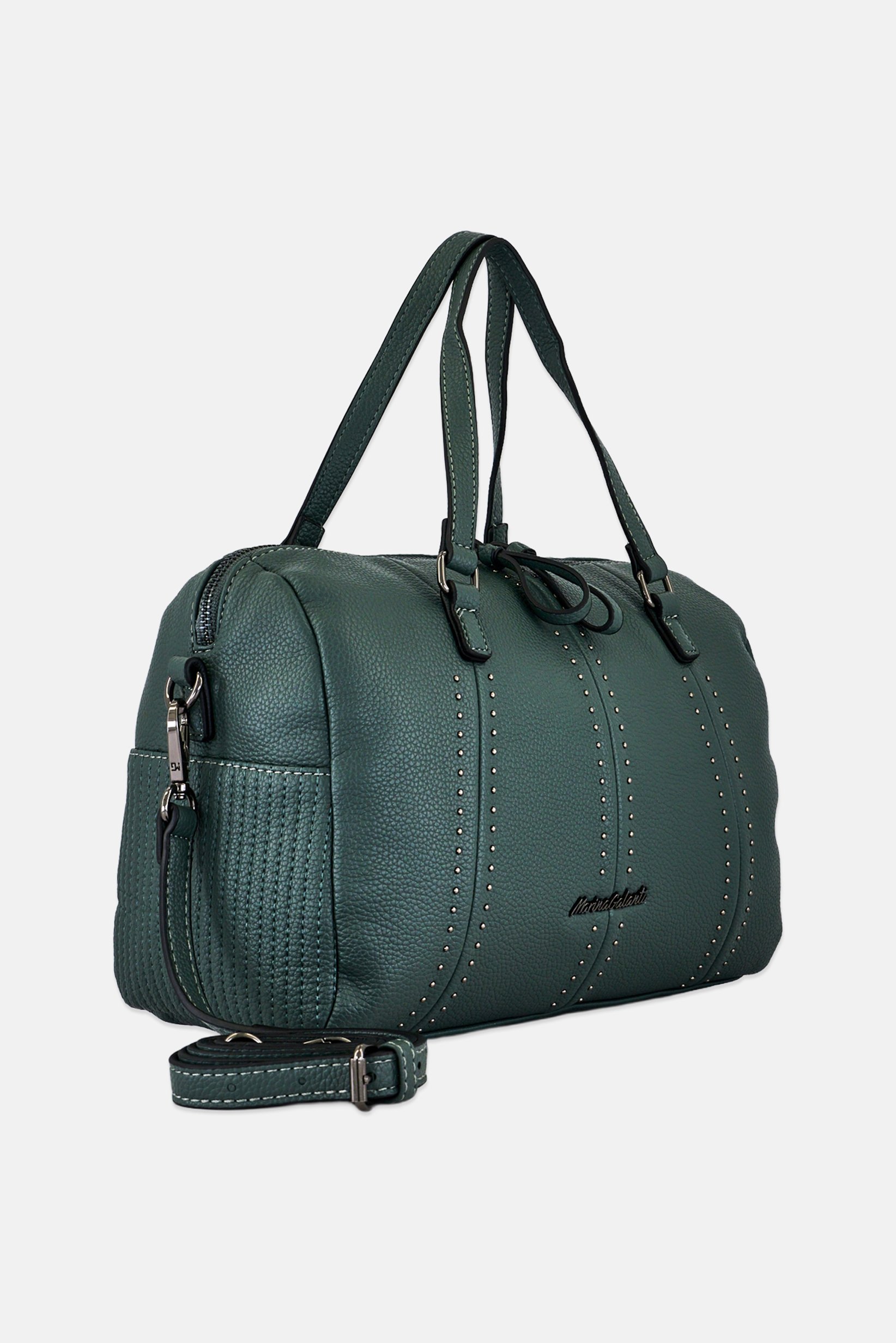 Women Brand Logo Hand Bag, Sage Green