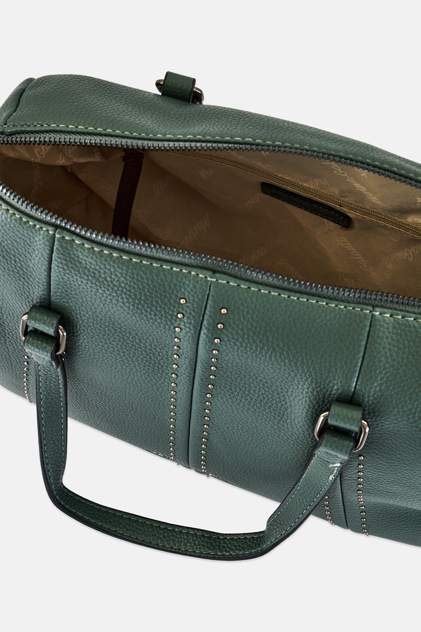 Women Brand Logo Hand Bag, Sage Green