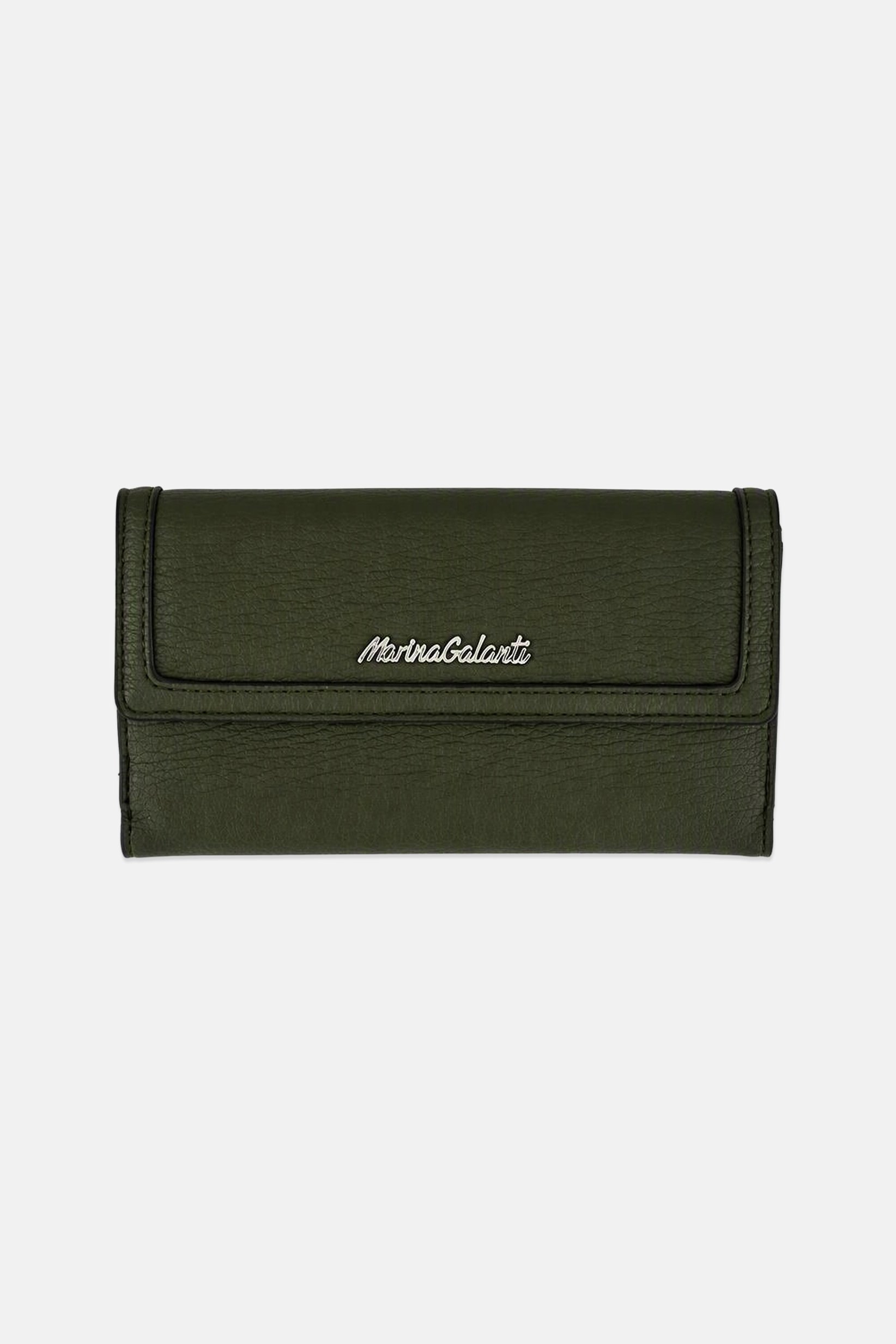 Women Brand Logo Wallets, Olive