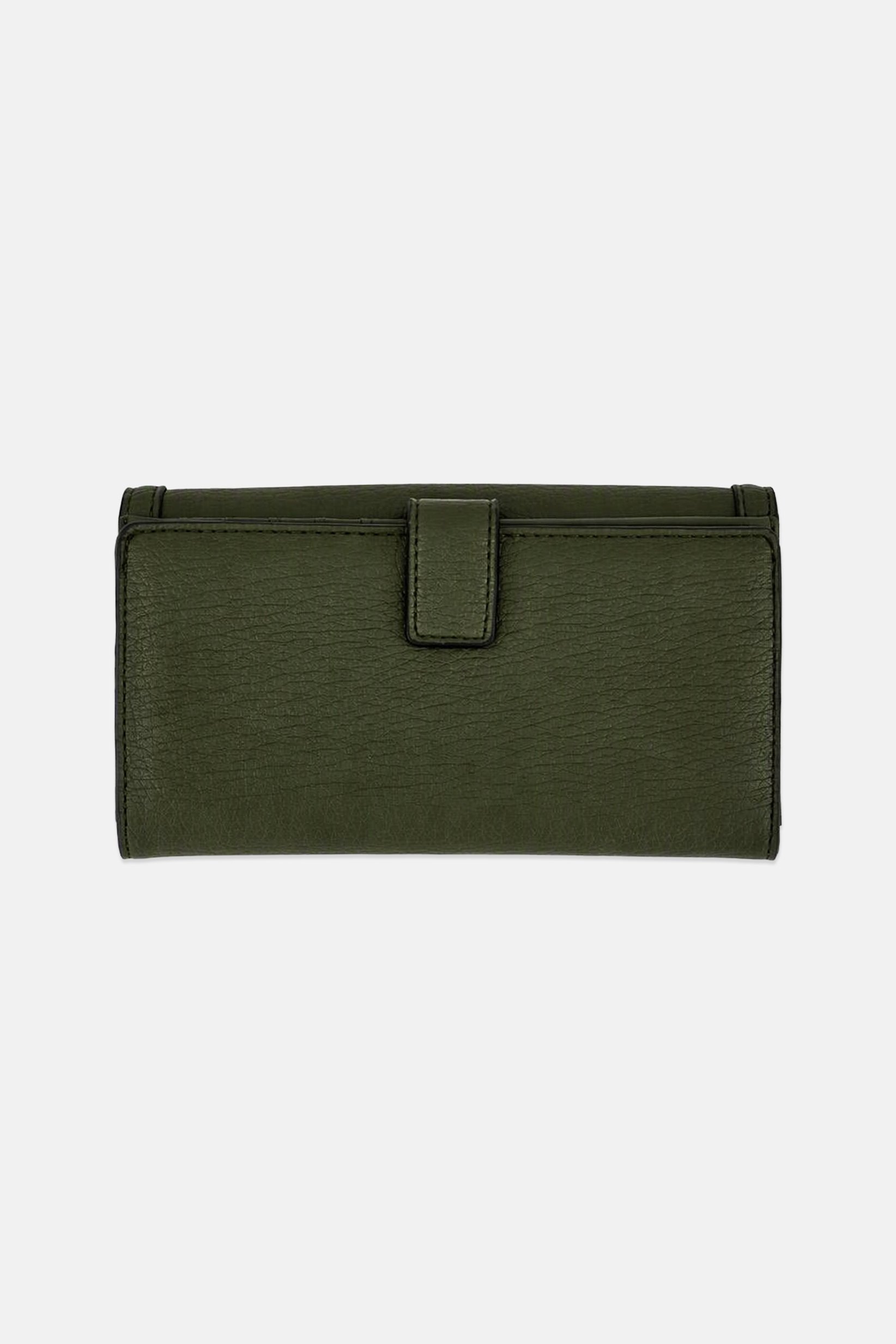 Women Brand Logo Wallets, Olive