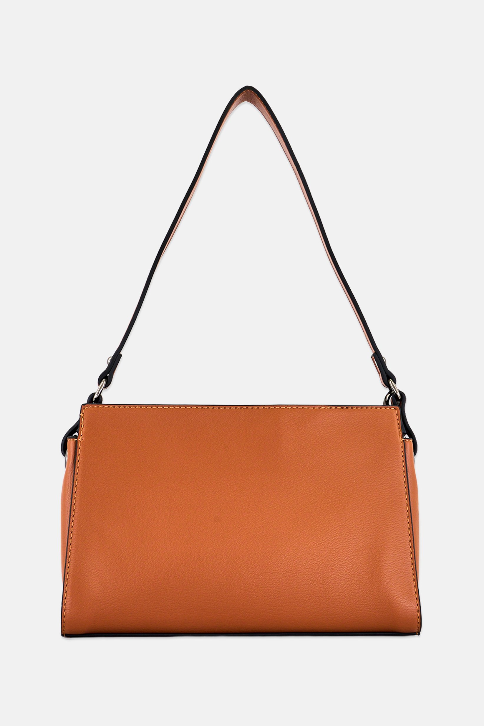Women Brand Logo Shoulder Bag, Brown