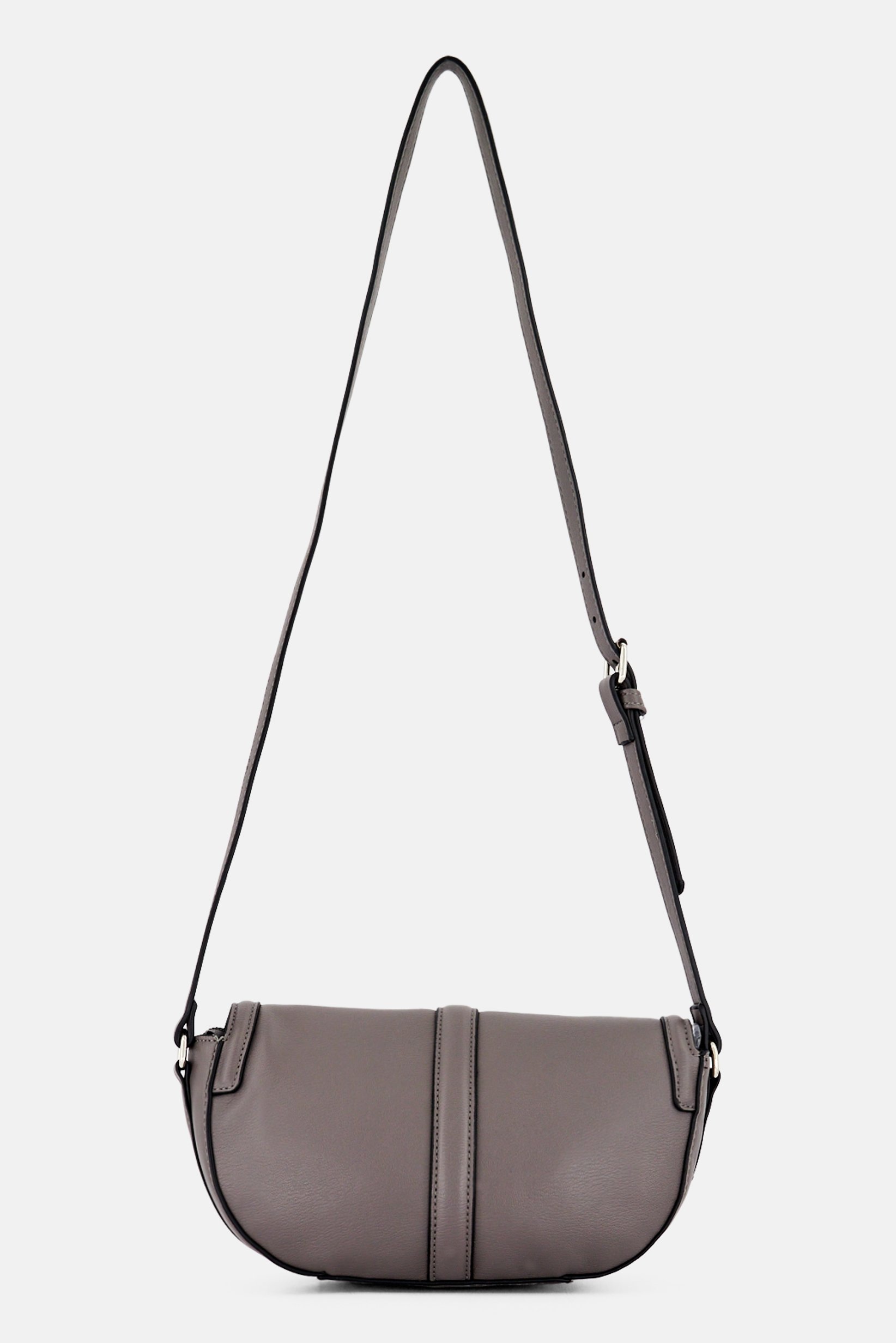 Women Brand Logo Cross Body Bag,  Grey